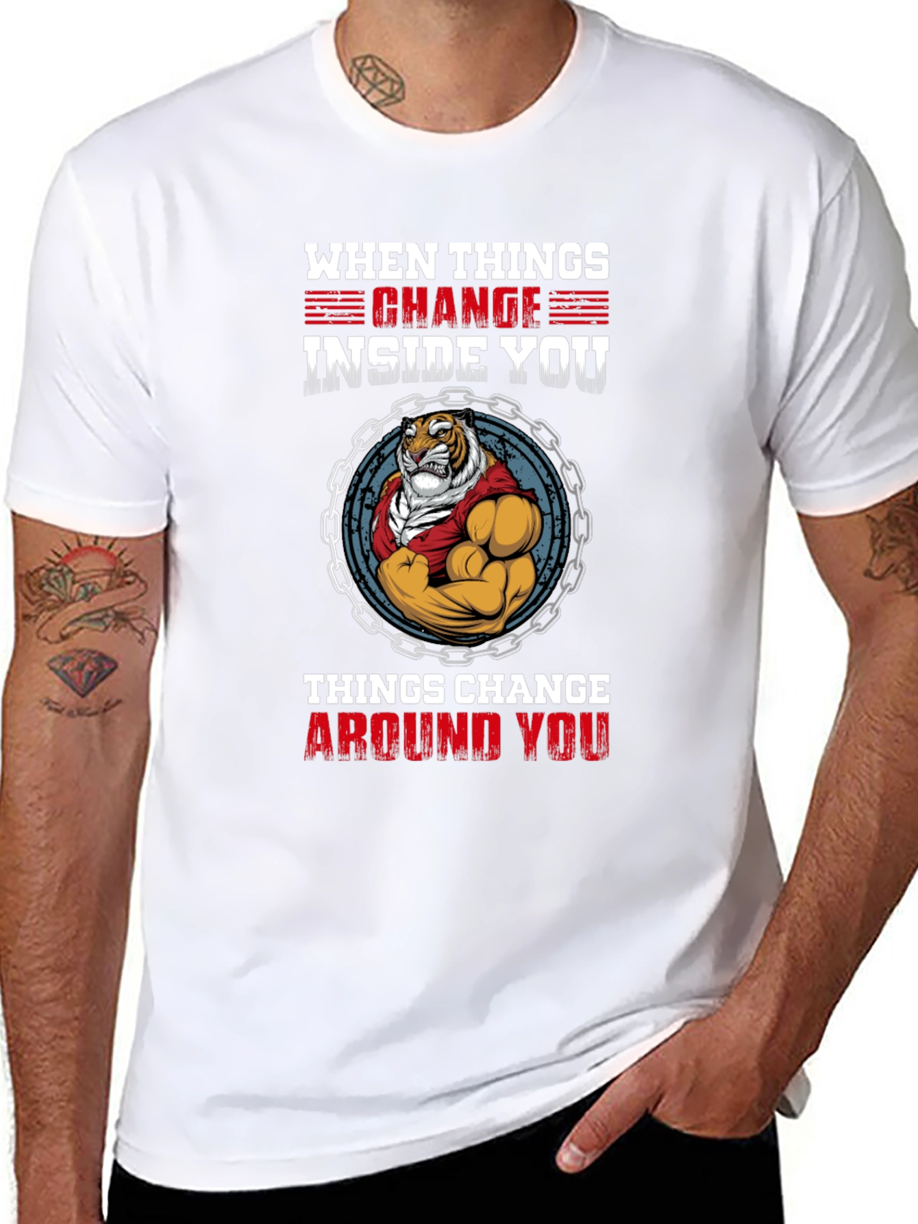 Tiger Inside T-Shirt - When Things Change Graphic Tee