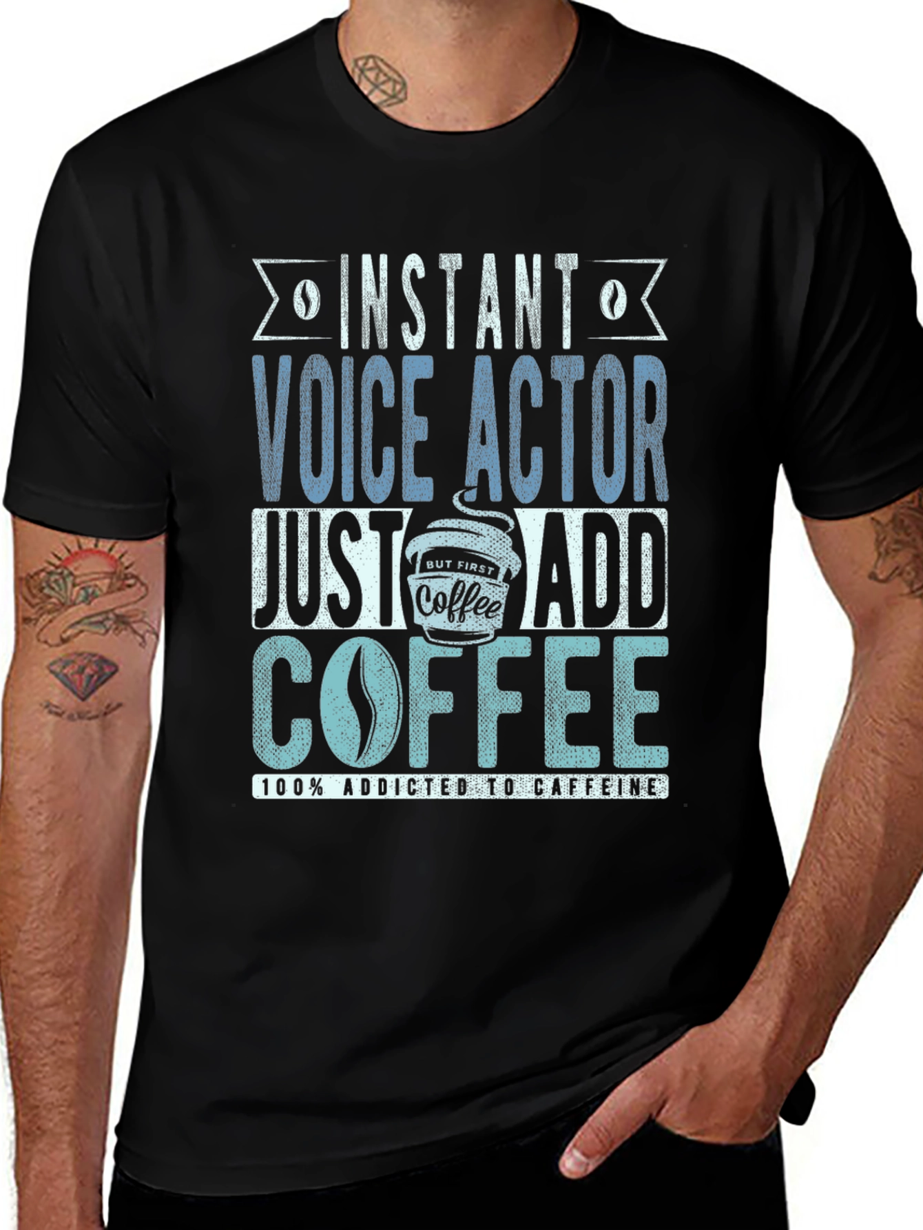 Instant Voice Actor Coffee T-Shirt