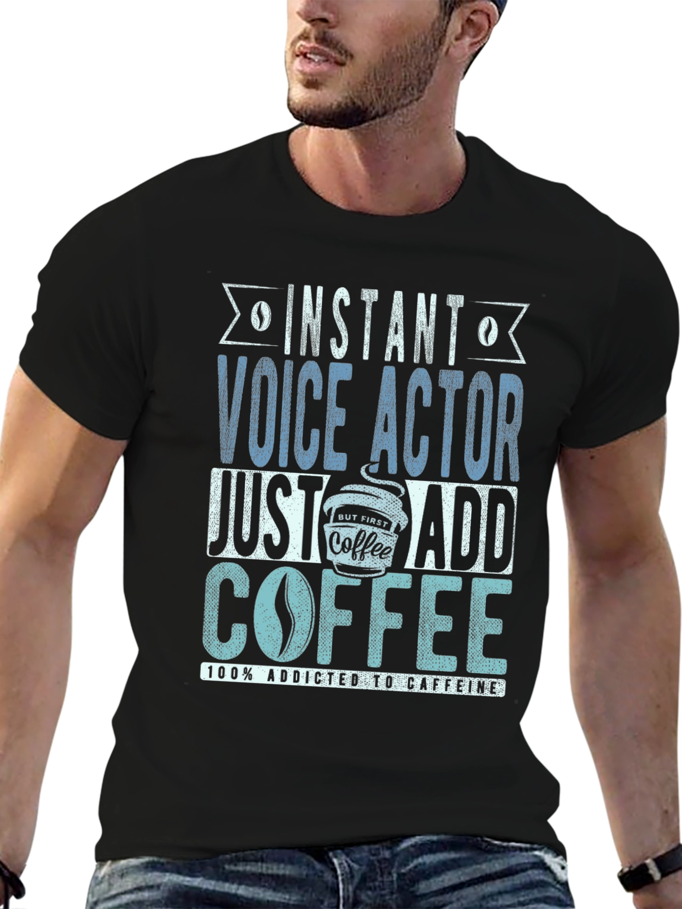 Instant Voice Actor Coffee T-Shirt