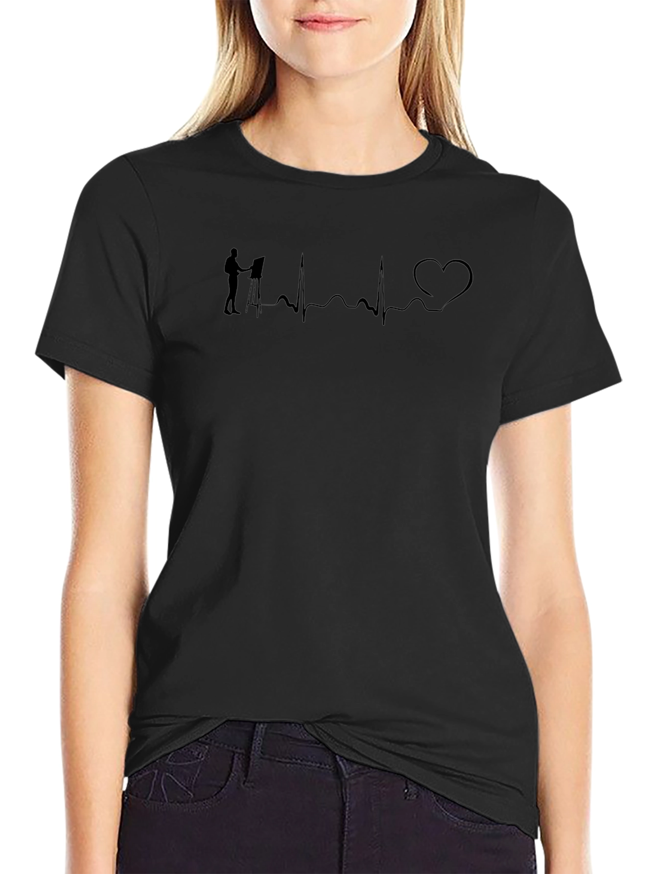 Artist Heartbeat Black T-Shirt