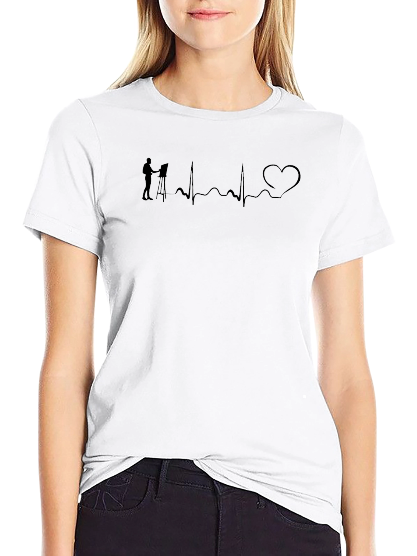 Artist Heartbeat Black T-Shirt
