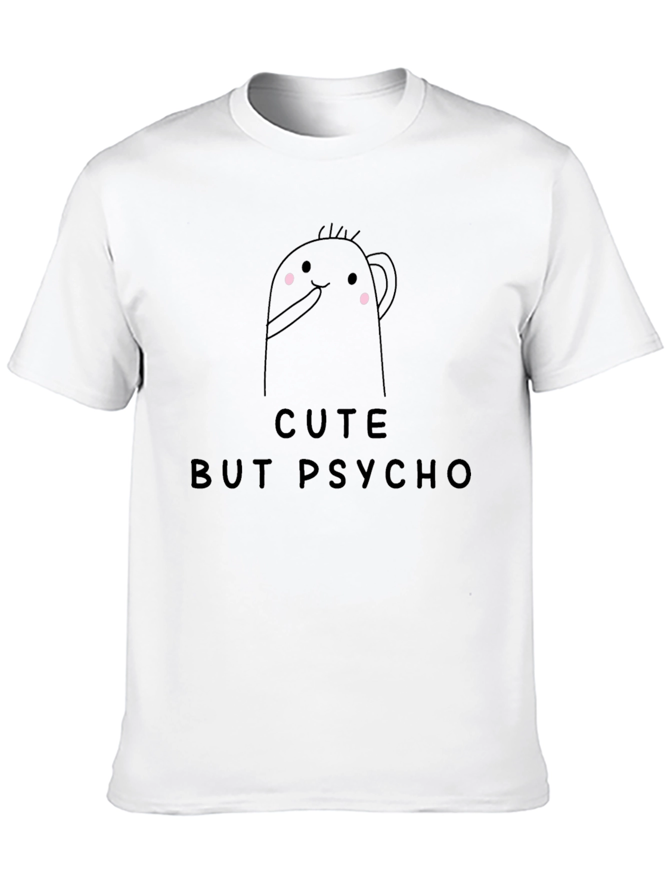 Cute But Psycho Graphic Tee - Mens Black T-Shirt