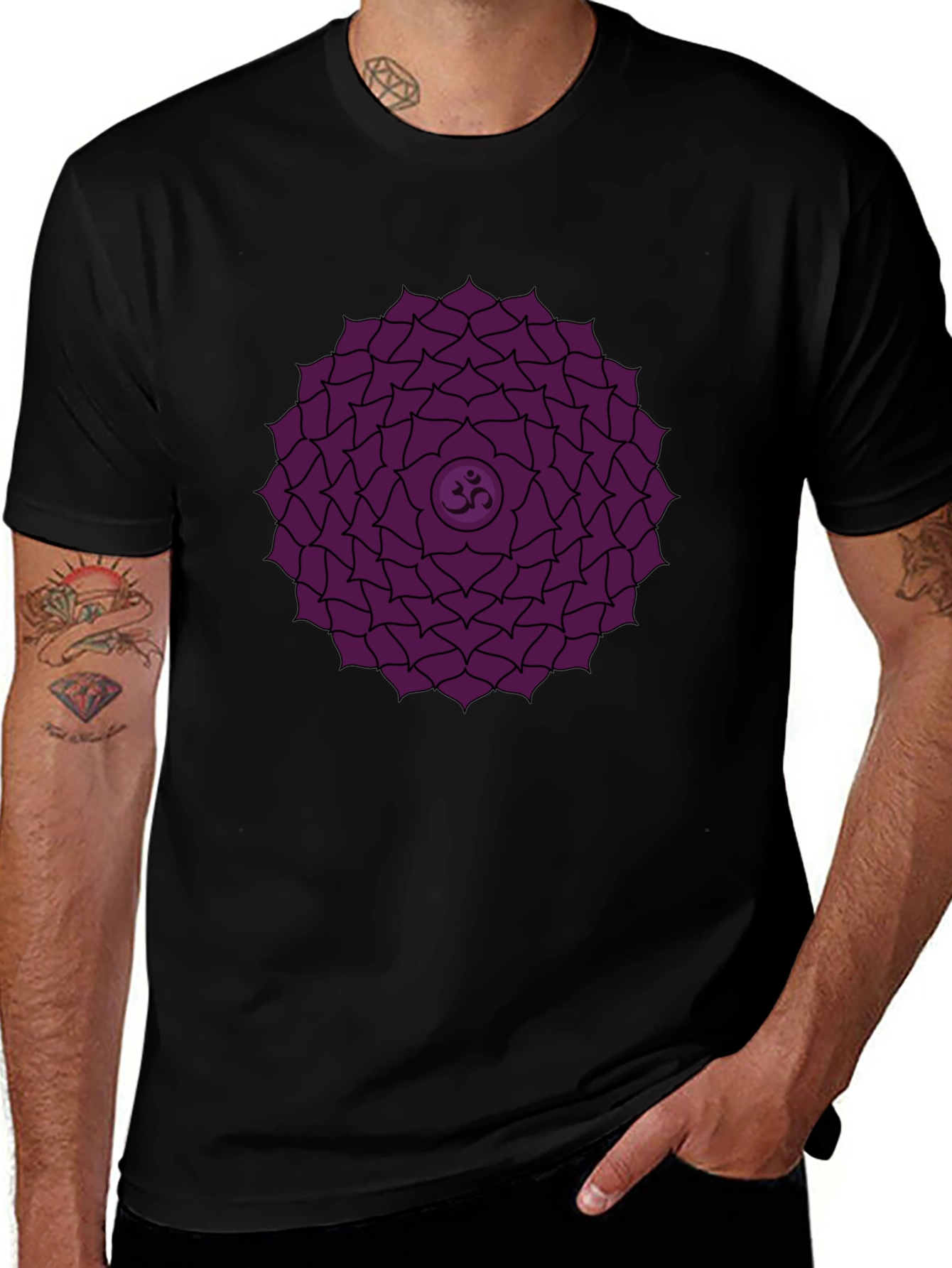 Crown Chakra T-Shirt - Spiritual Symbol Tee