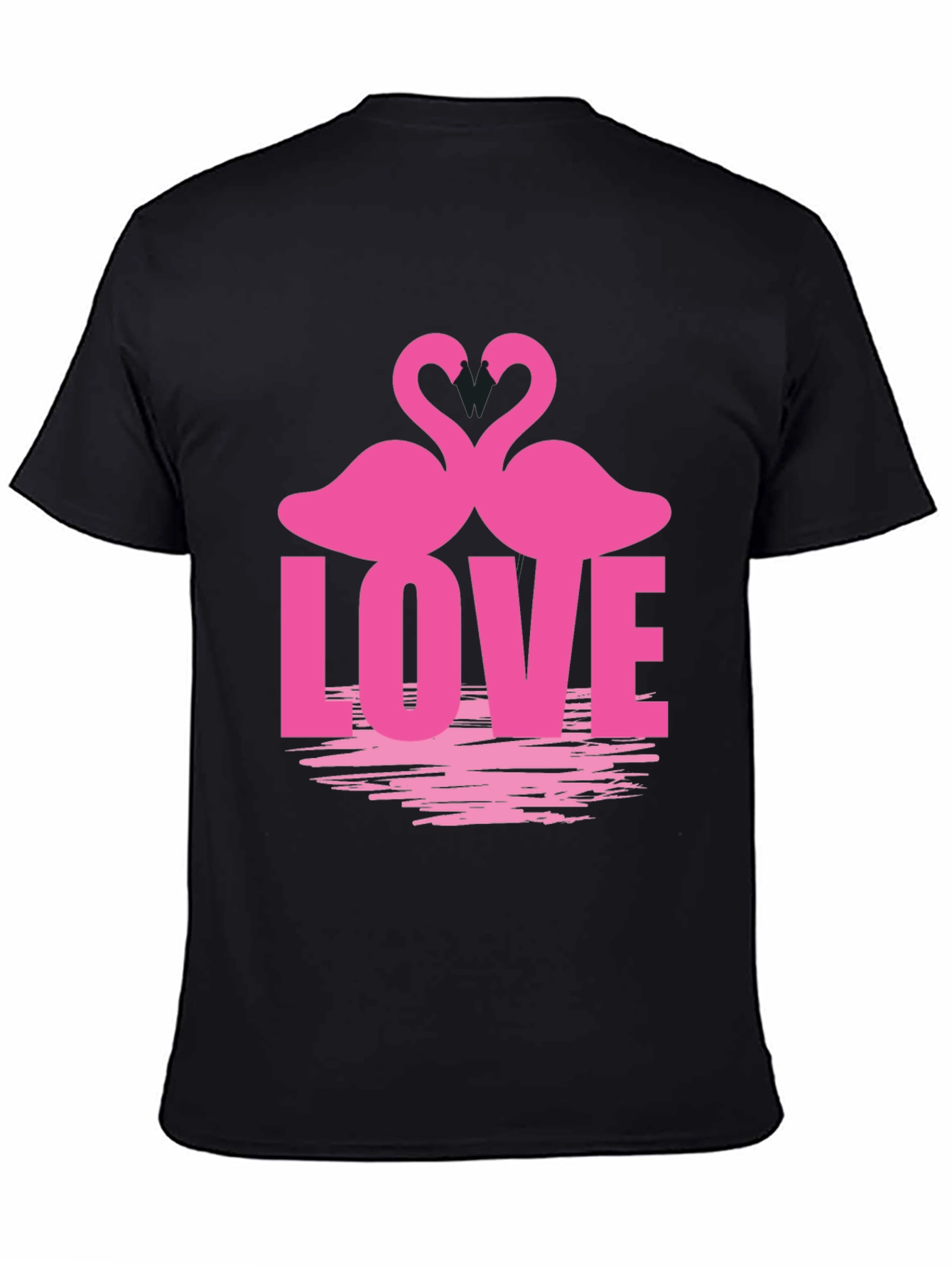 Flamingo Love Graphic Tee - Romantic Casual Top