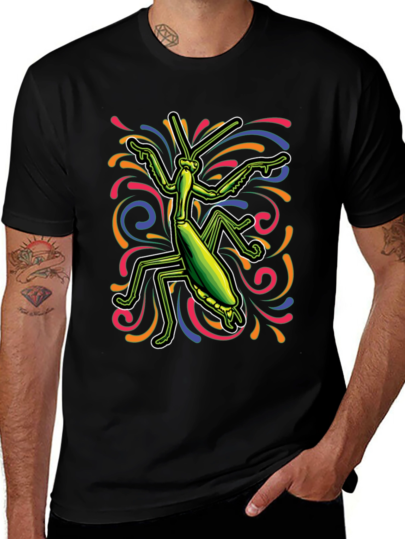 Praying Mantis Graphic T-Shirt
