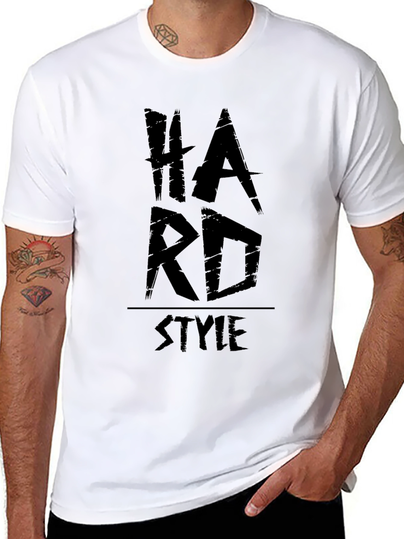 Hard Style Black Graphic Tee