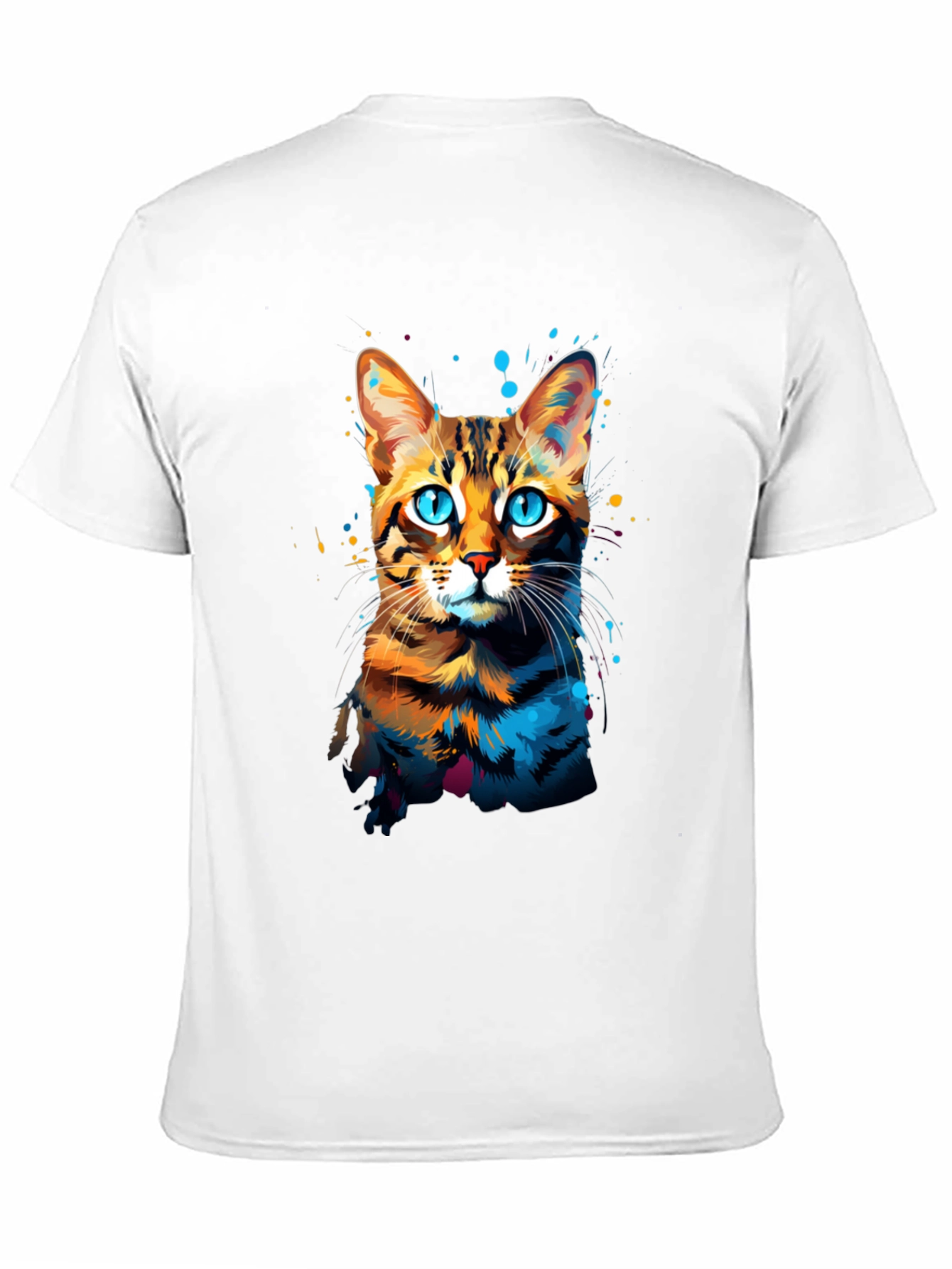 Watercolor Cat Graphic T-Shirt