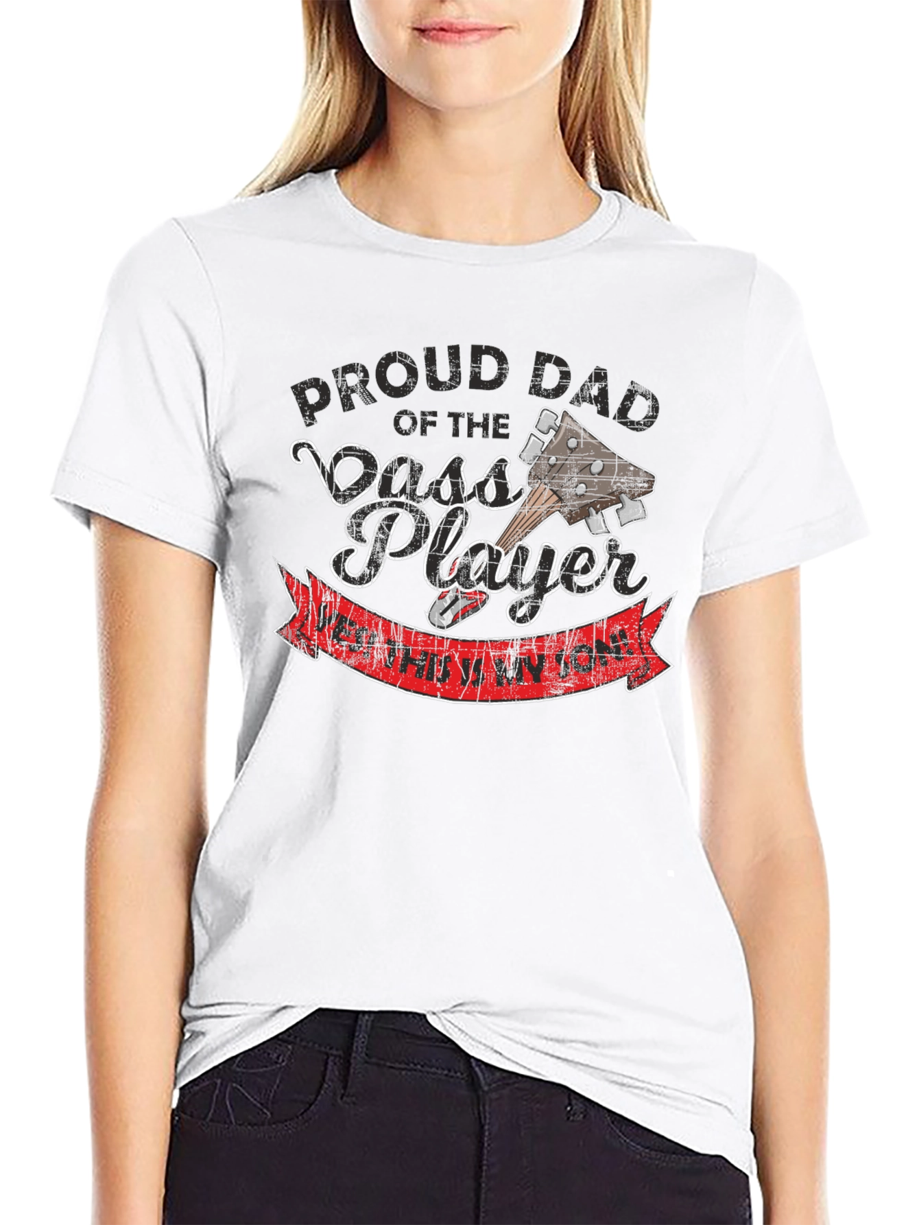 Proud Dad of Bass Player T-Shirt