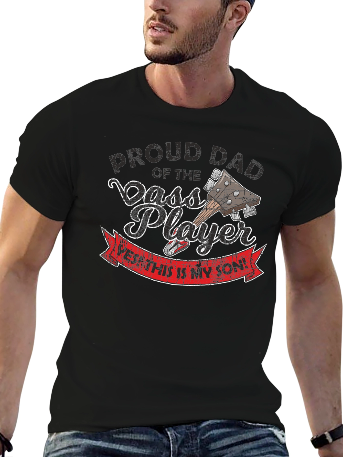 Proud Dad of Bass Player T-Shirt
