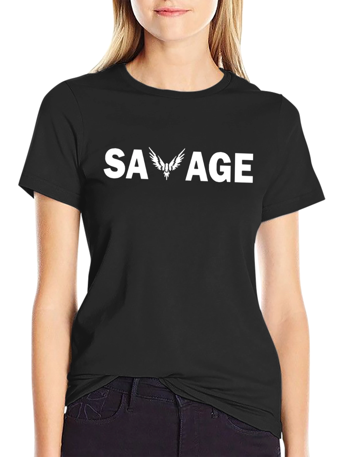 Savage Black T-Shirt - Bold Graphic Tee