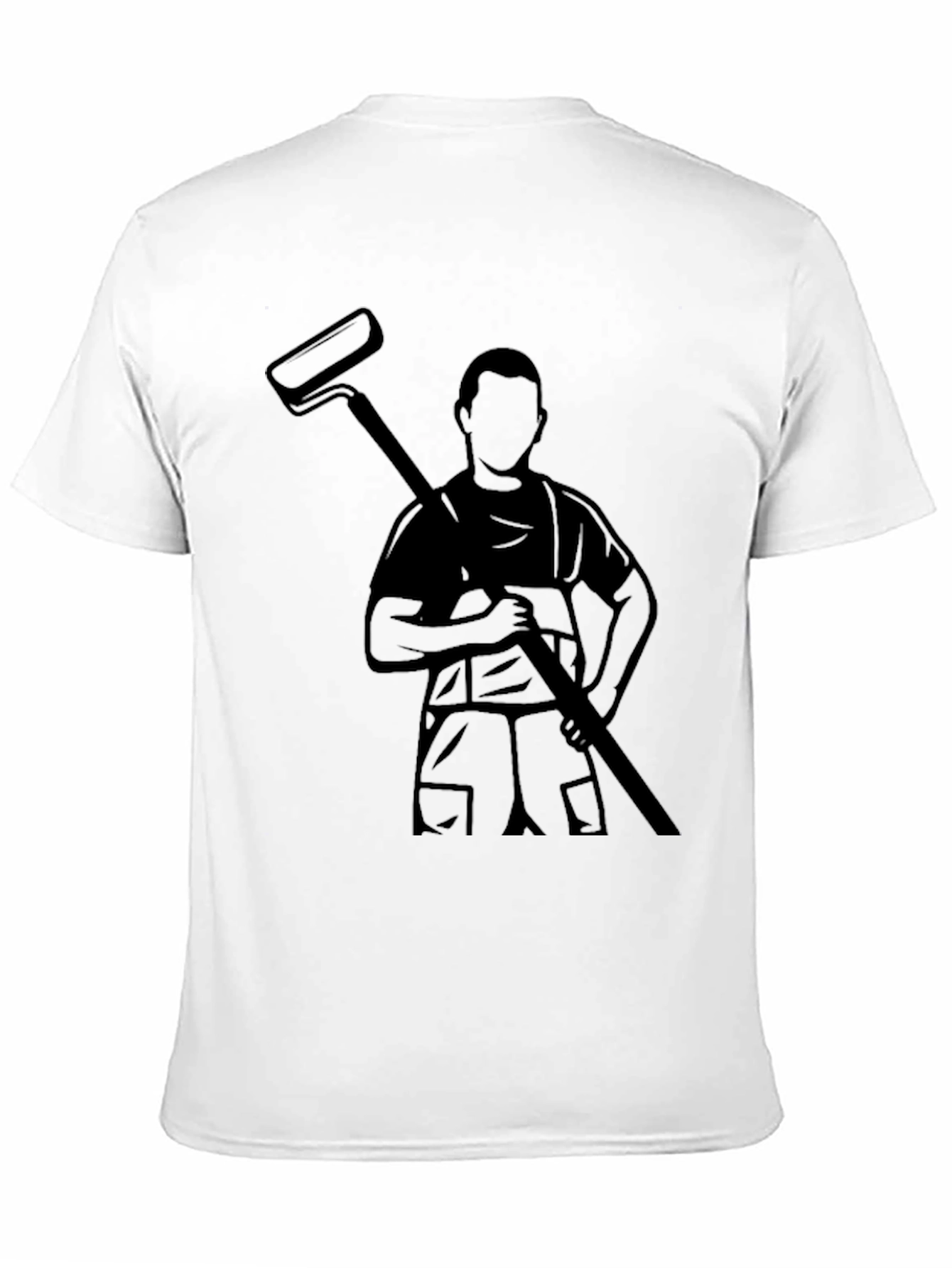 Painter Graphic T-Shirt - Black Crew Neck Tee