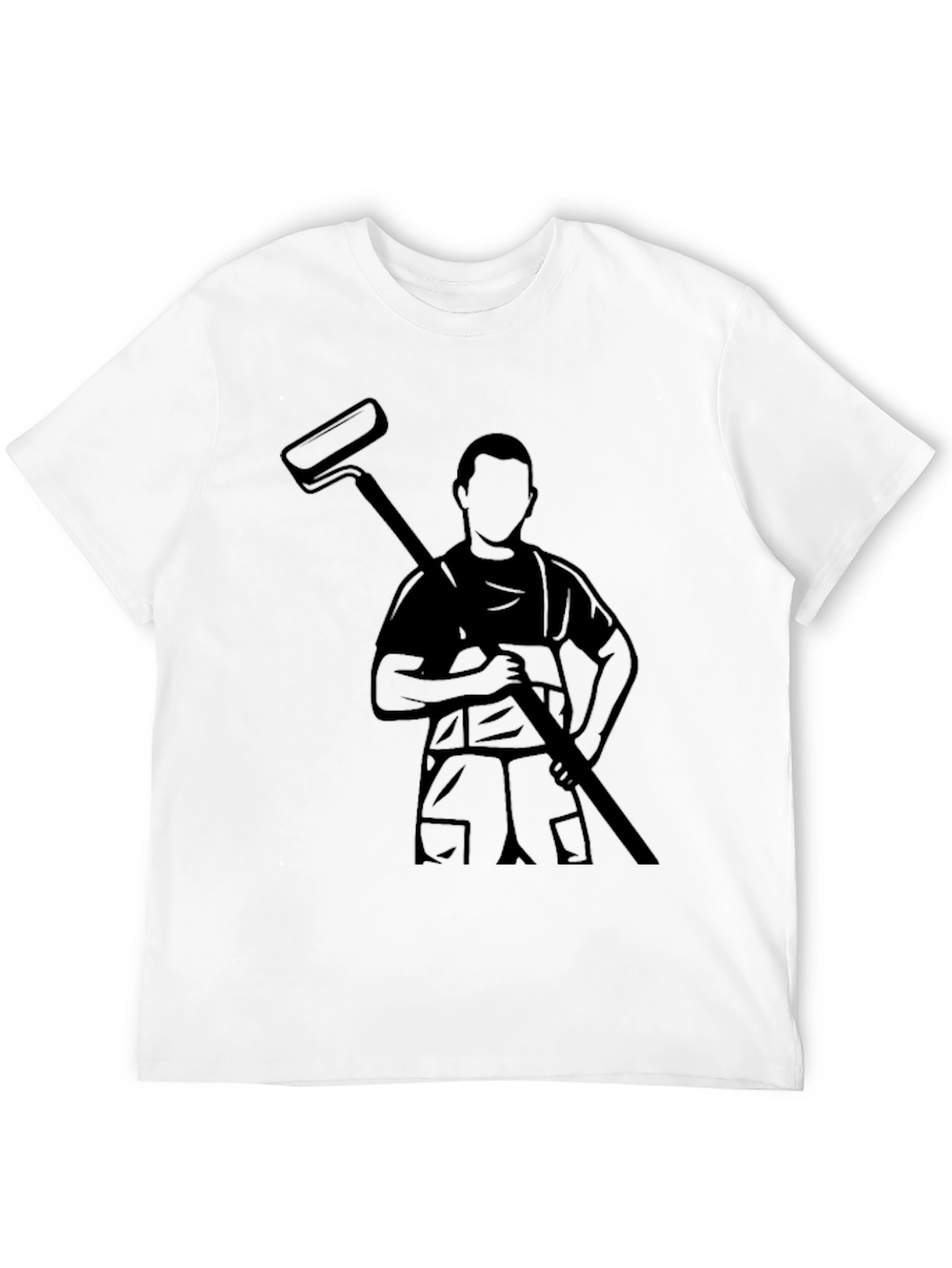 Painter Graphic T-Shirt - Black Crew Neck Tee