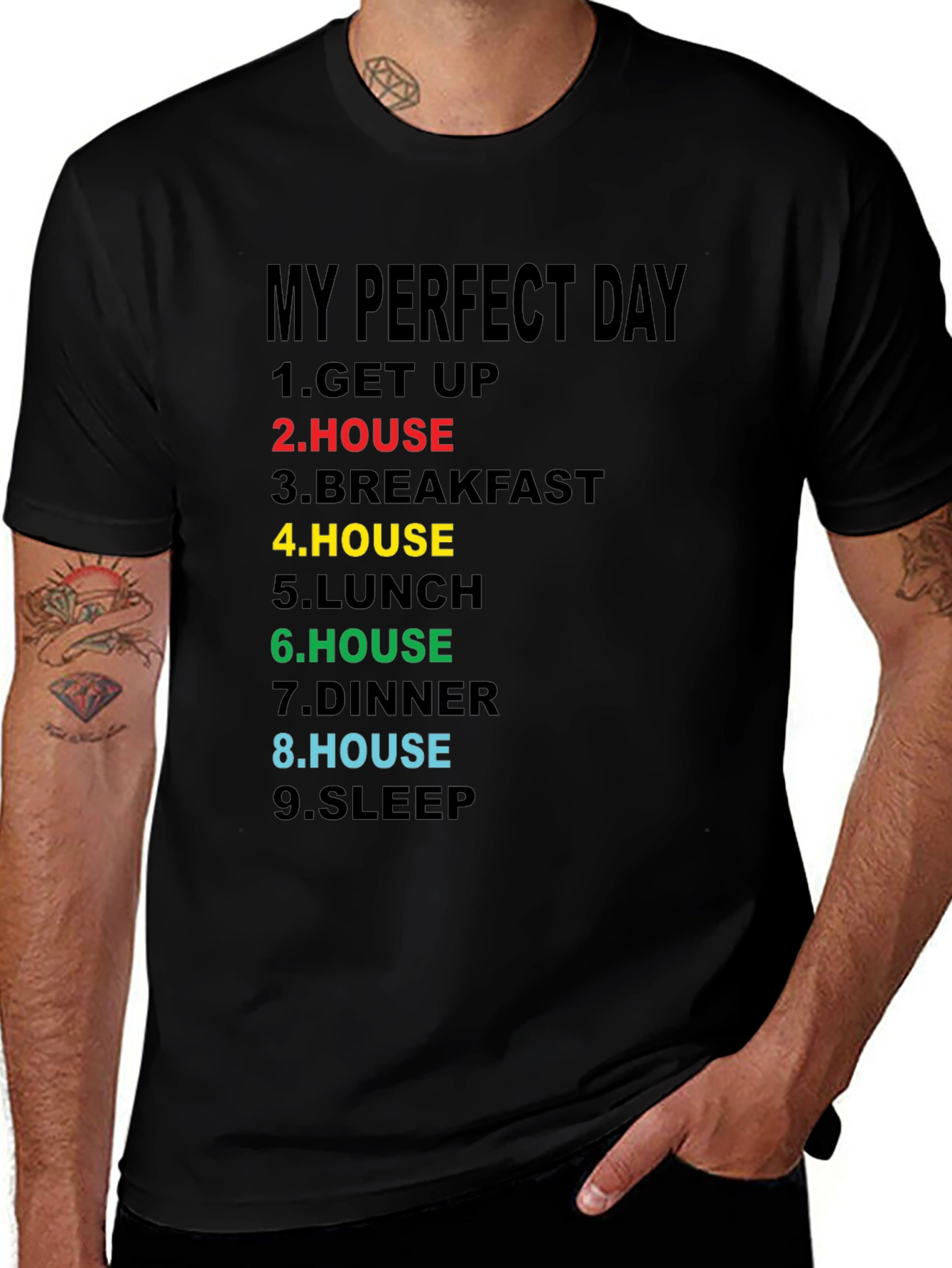 My Perfect Day T-Shirt - Funny Homebody Tee