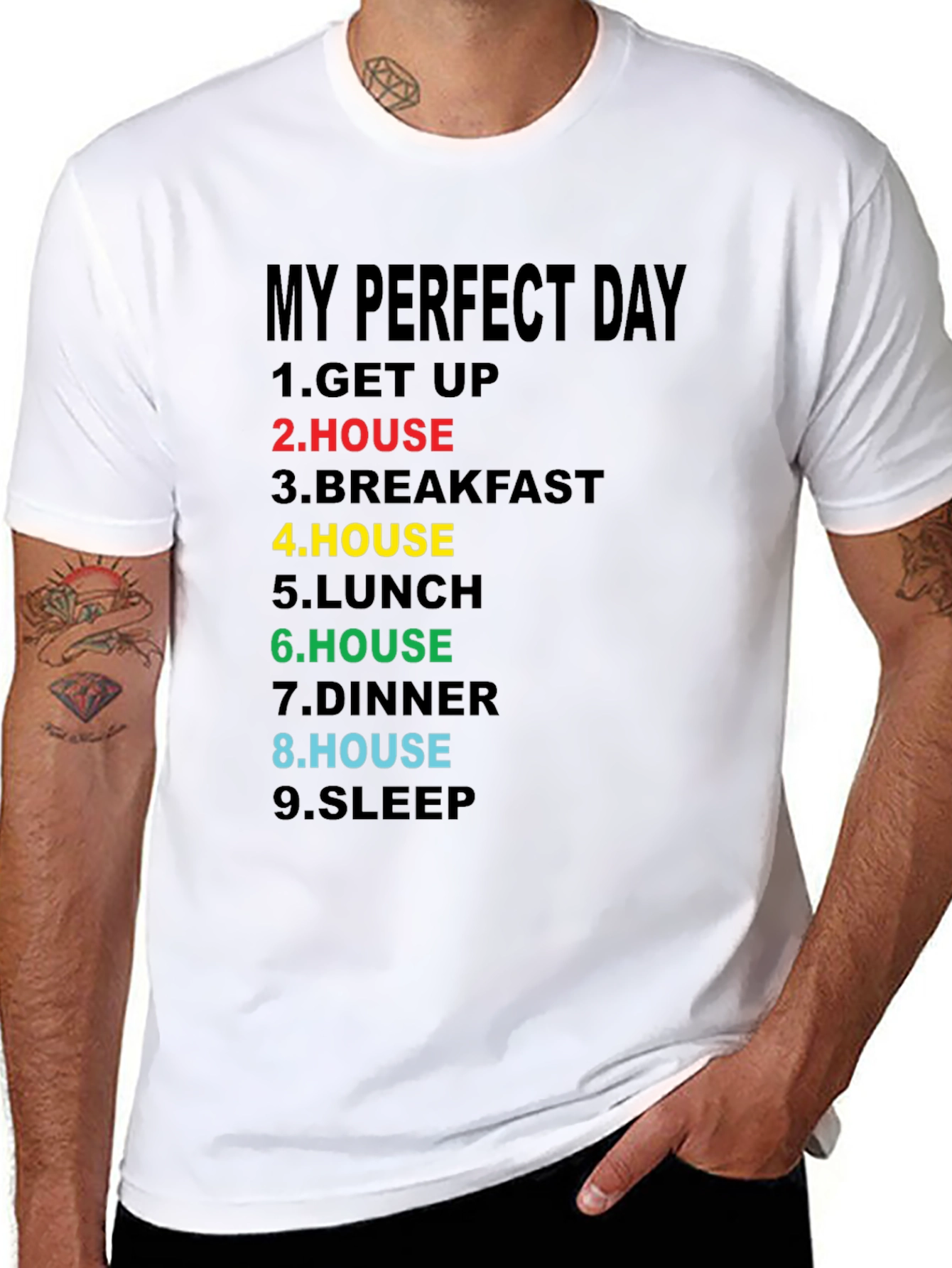 My Perfect Day T-Shirt - Funny Homebody Tee