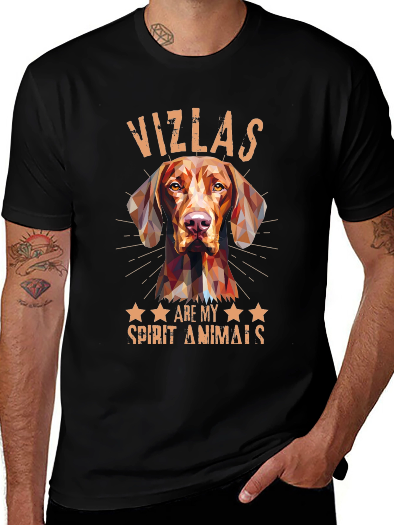Vizsla Spirit Animal Tee - Geometric Dog Design