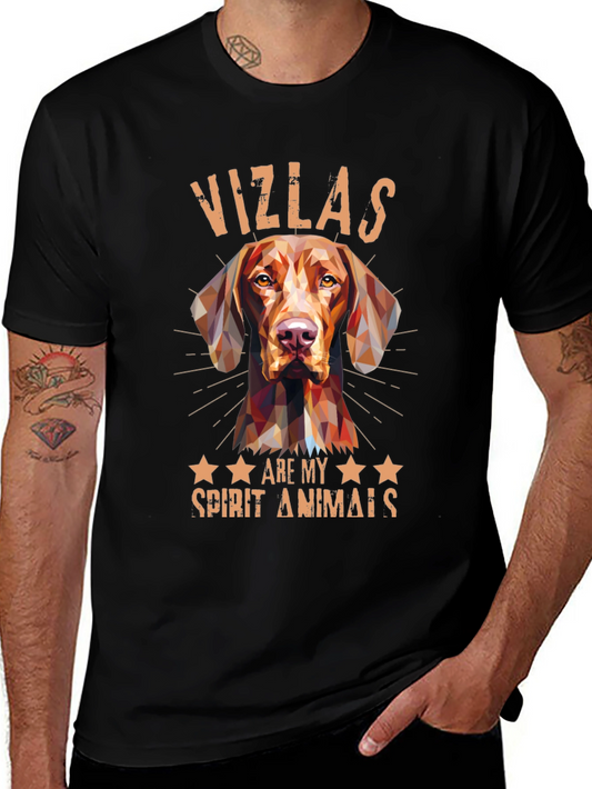 Vizsla Spirit Animal Tee - Geometric Dog Design