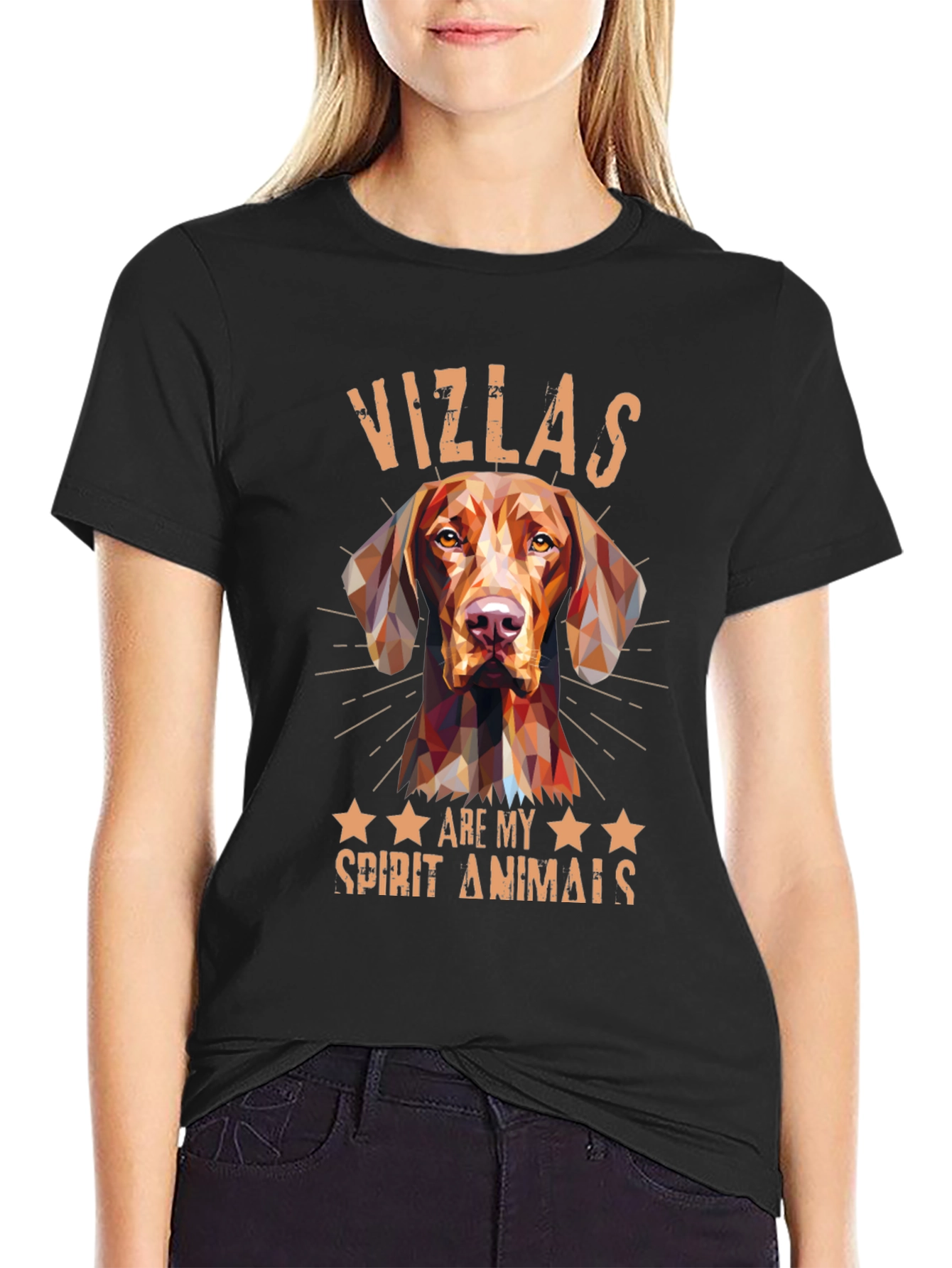 Vizsla Spirit Animal Tee - Geometric Dog Design