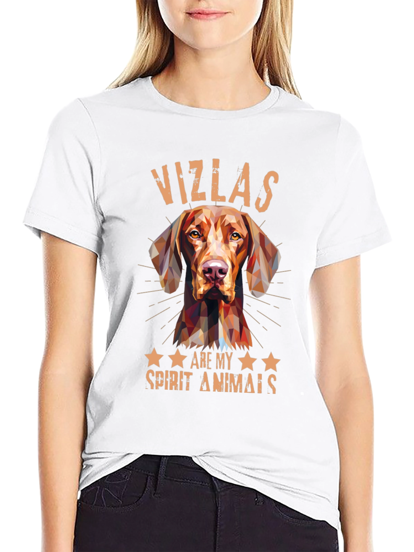 Vizsla Spirit Animal Tee - Geometric Dog Design