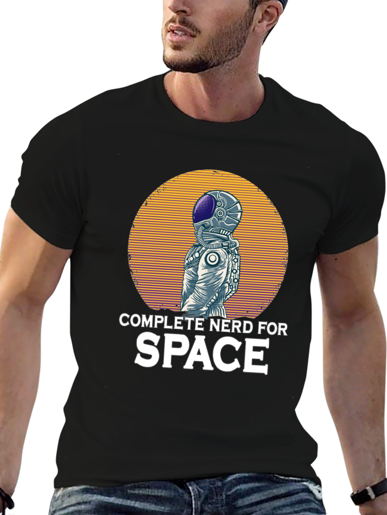 Complete Nerd For Space T-Shirt Astronaut Graphic Tee