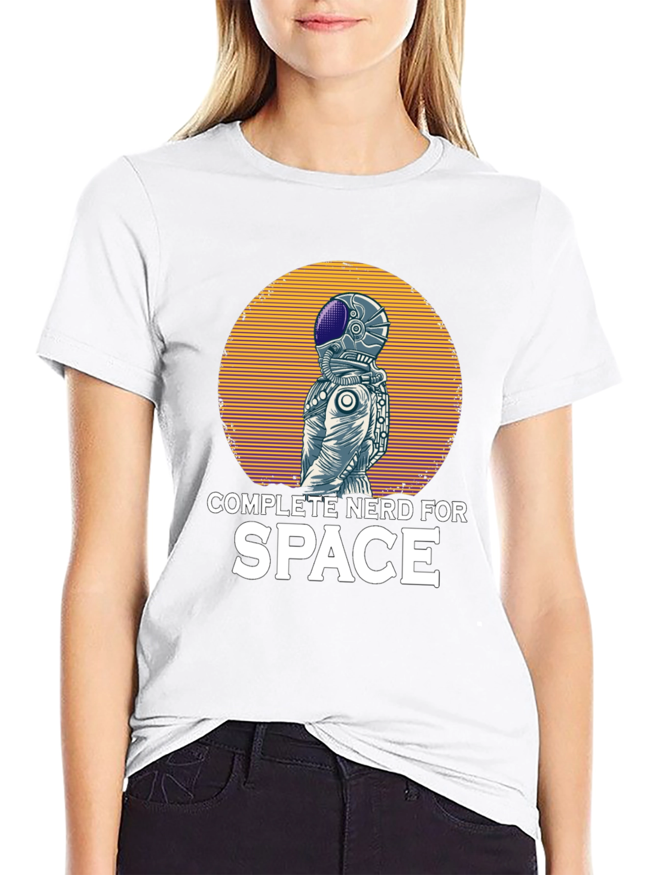 Complete Nerd For Space T-Shirt Astronaut Graphic Tee