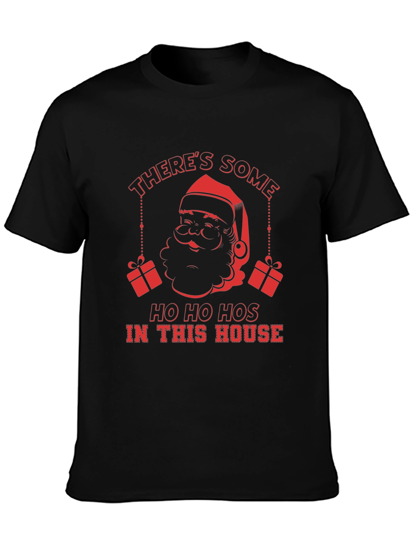 Humorous Santa Ho Ho Hos Graphic T-Shirt