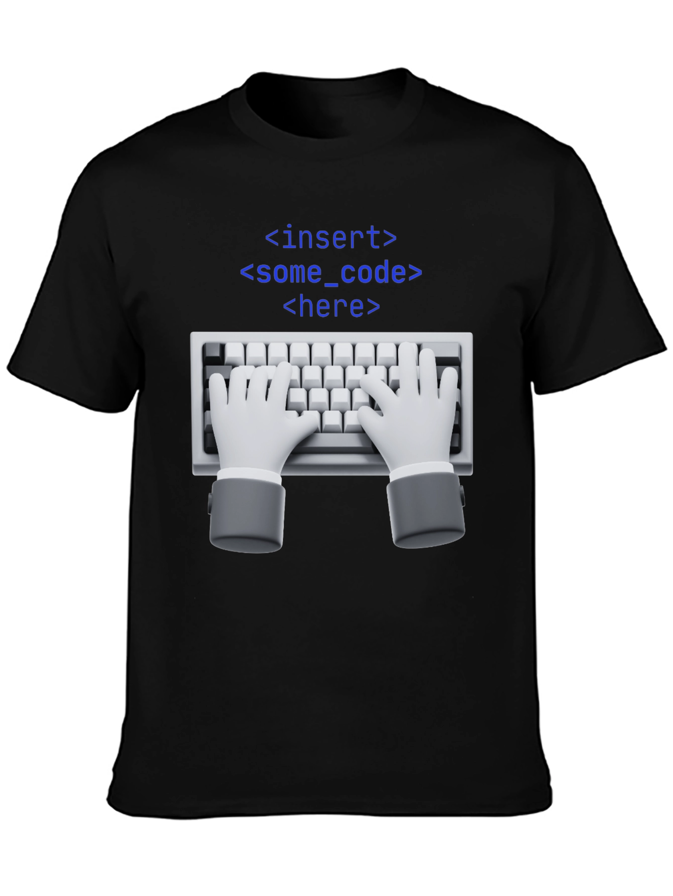 Insert Code Here T-Shirt - Programmer Humor Tee
