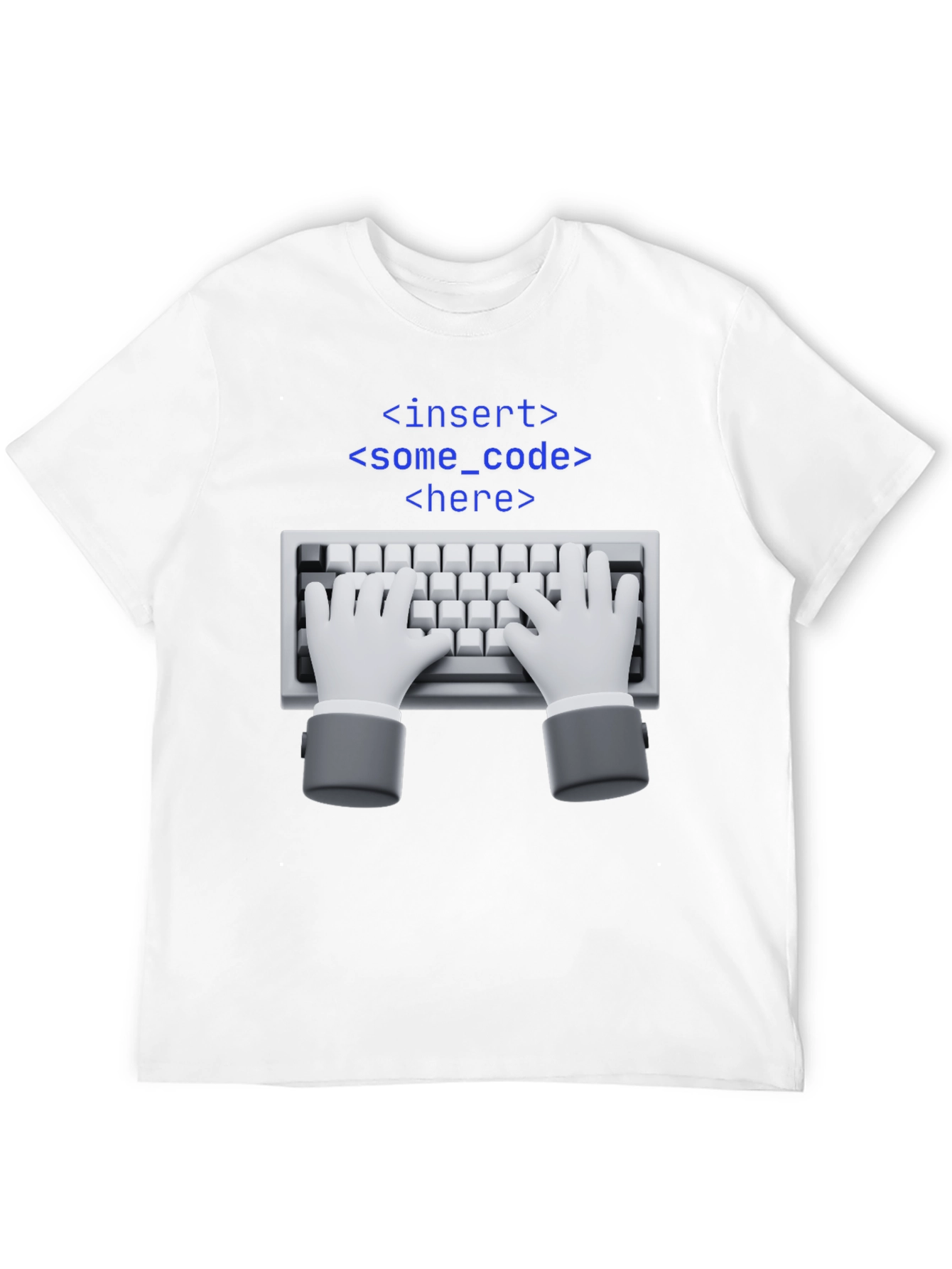 Insert Code Here T-Shirt - Programmer Humor Tee