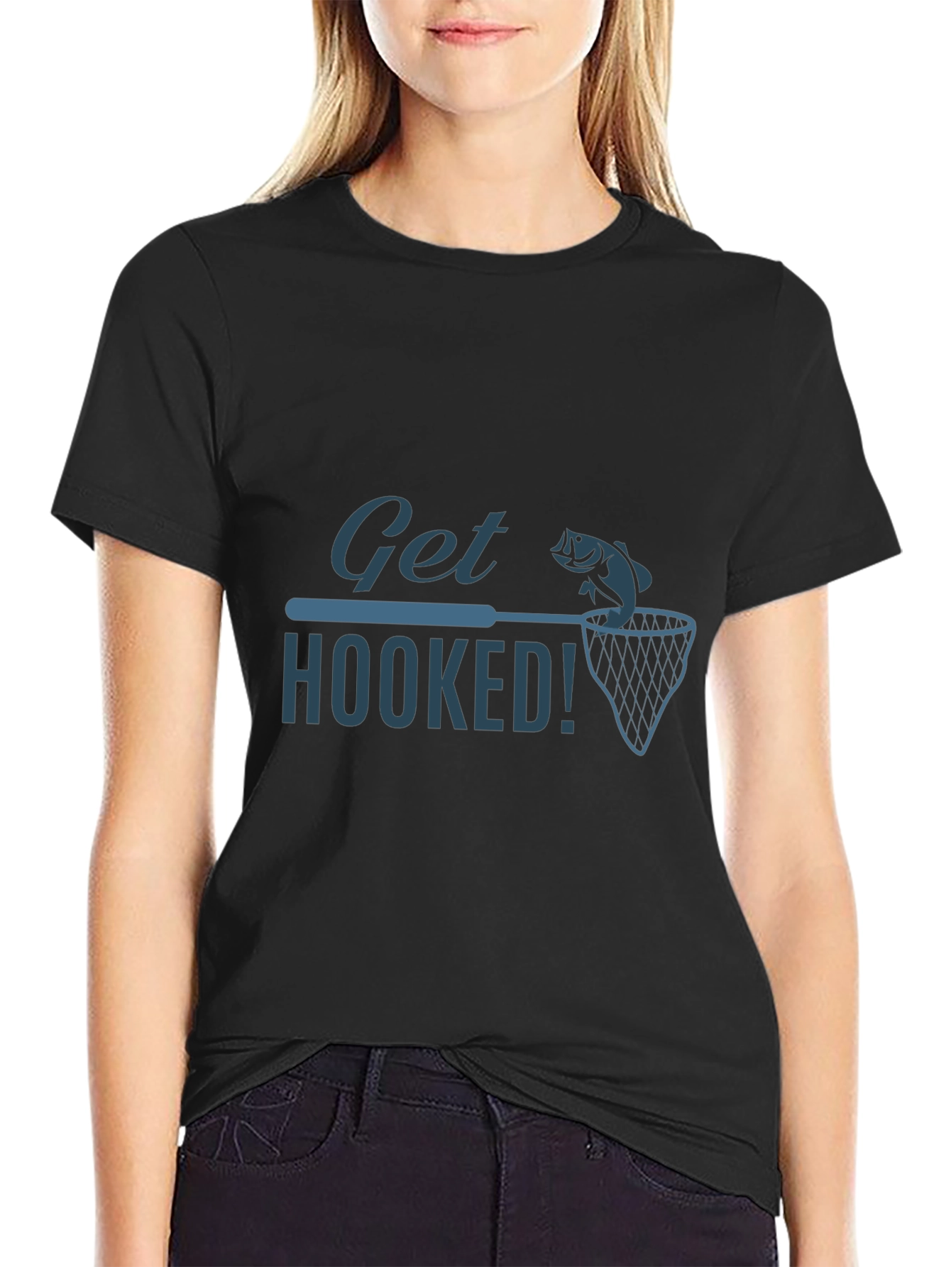 Get Hooked Fishing T-Shirt - Angler Gift