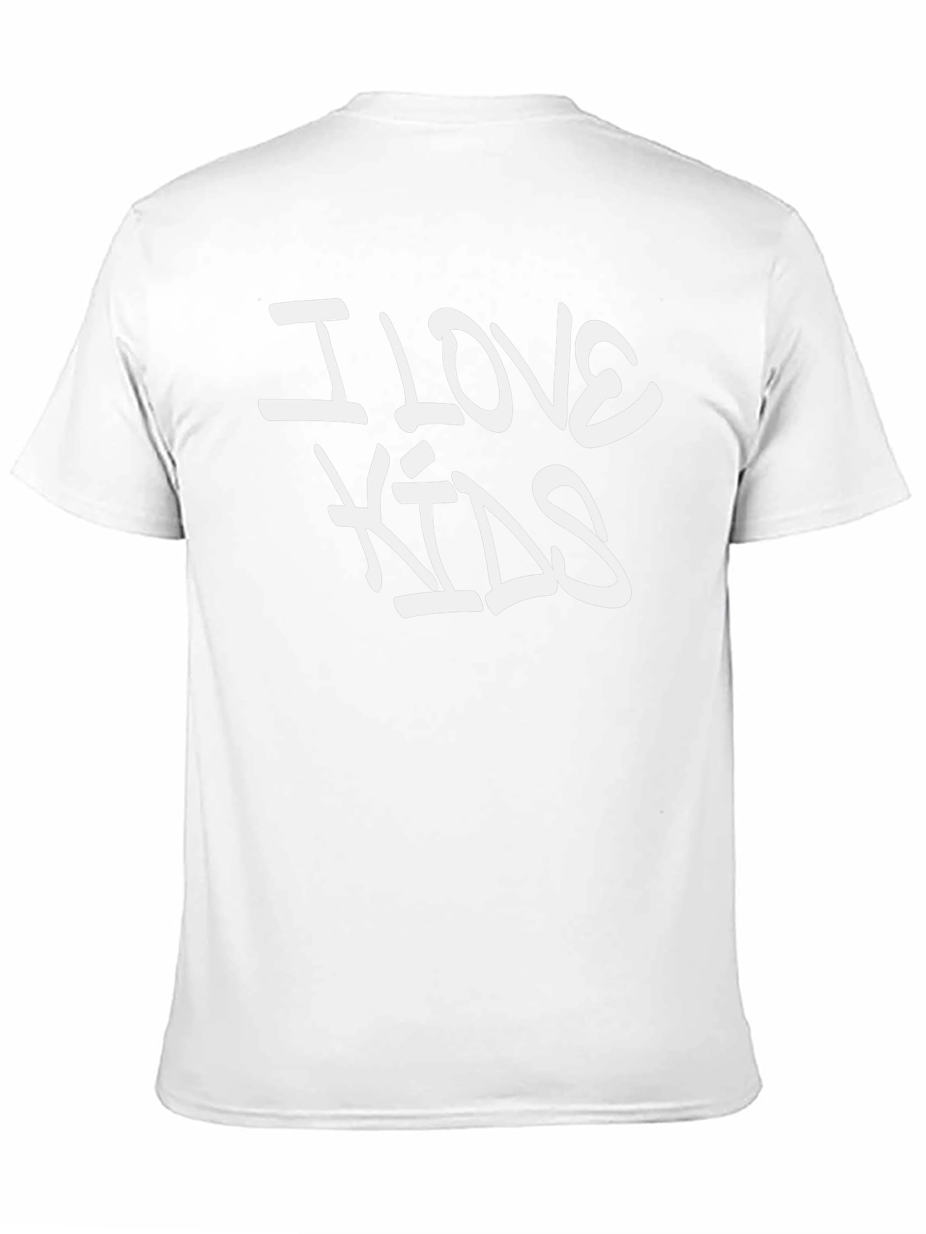 I Love Kids Graphic Tee - Black Casual T-Shirt