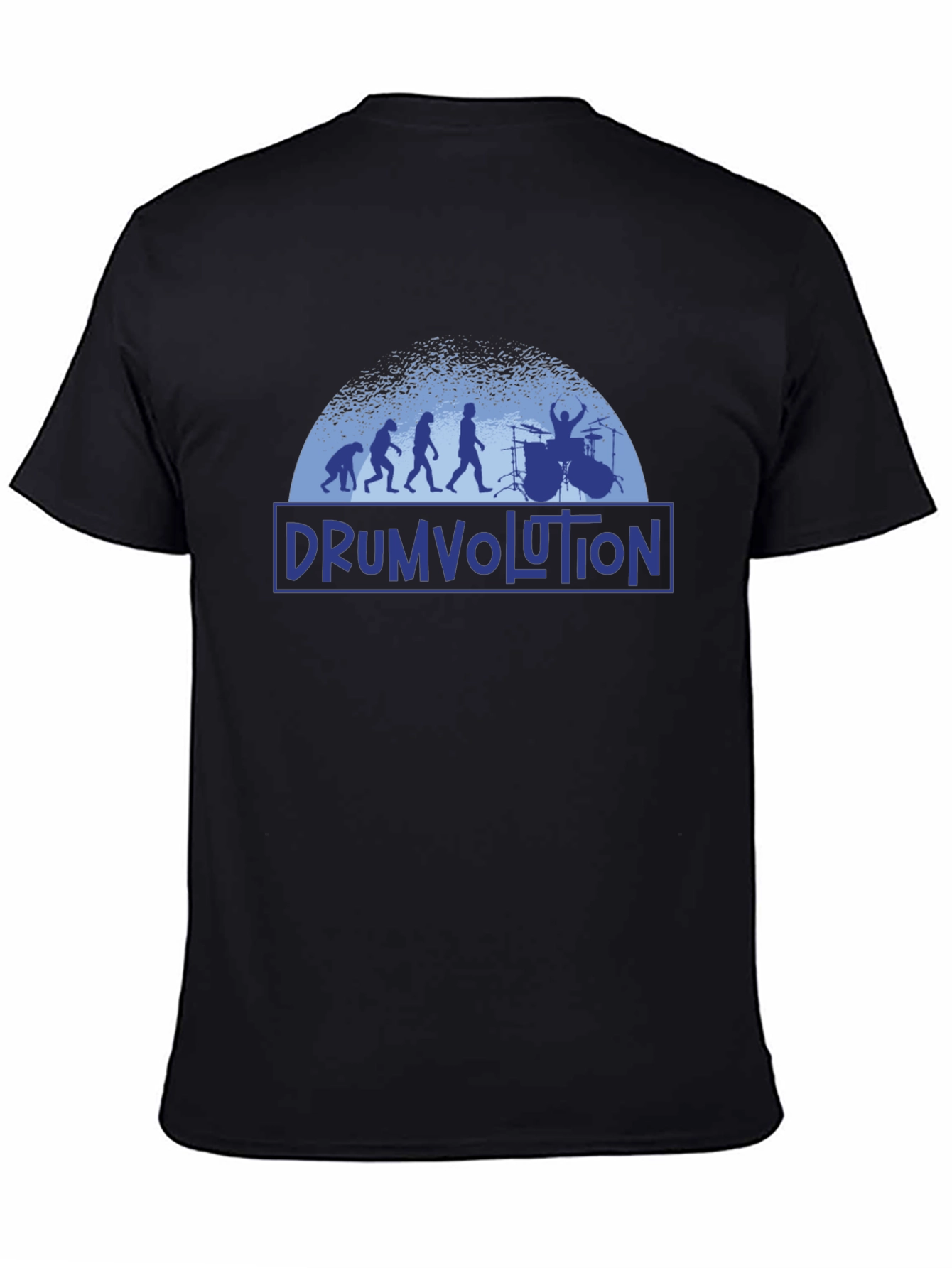 Drumvolution Black T-Shirt - Musician Evolution Tee