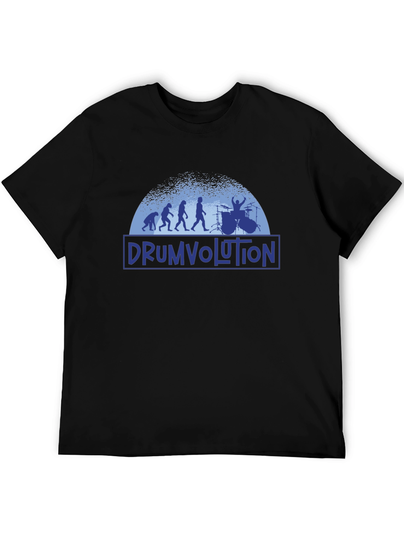 Drumvolution Black T-Shirt - Musician Evolution Tee