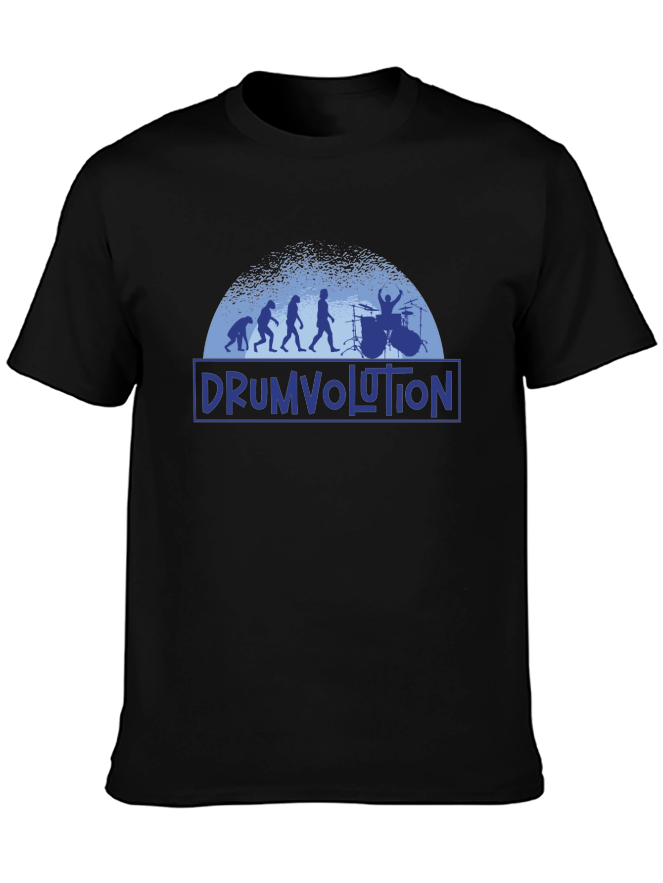 Drumvolution Black T-Shirt - Musician Evolution Tee