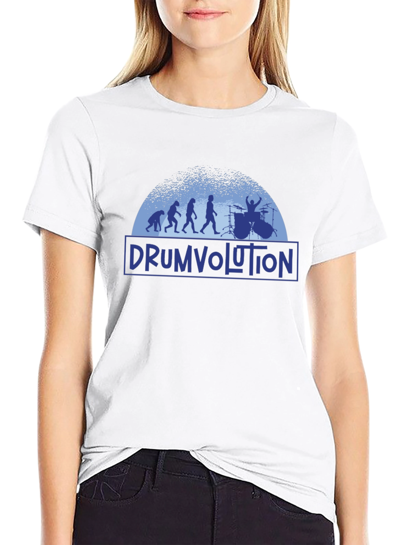 Drumvolution Black T-Shirt - Musician Evolution Tee