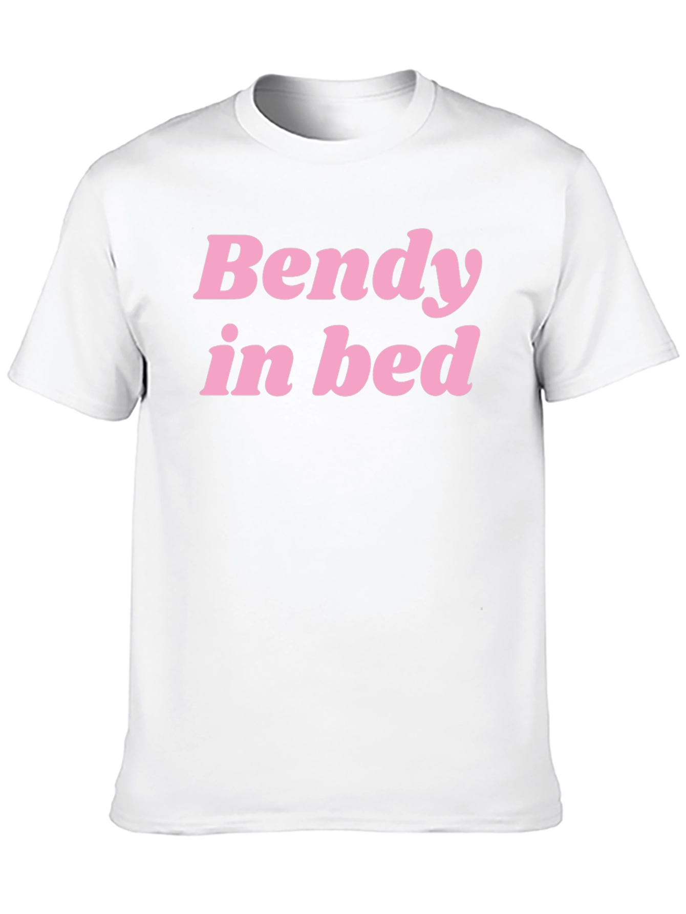 Bendy In Bed Graphic Tee - Black Cotton T-Shirt