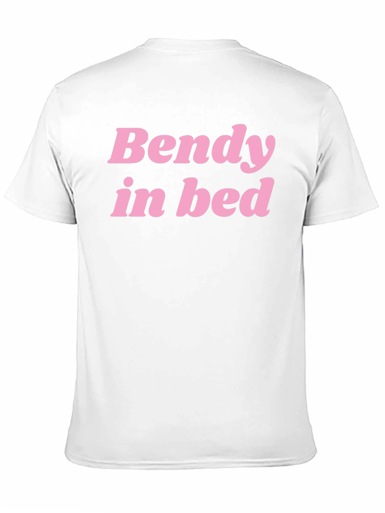Bendy In Bed Graphic Tee - Black Cotton T-Shirt