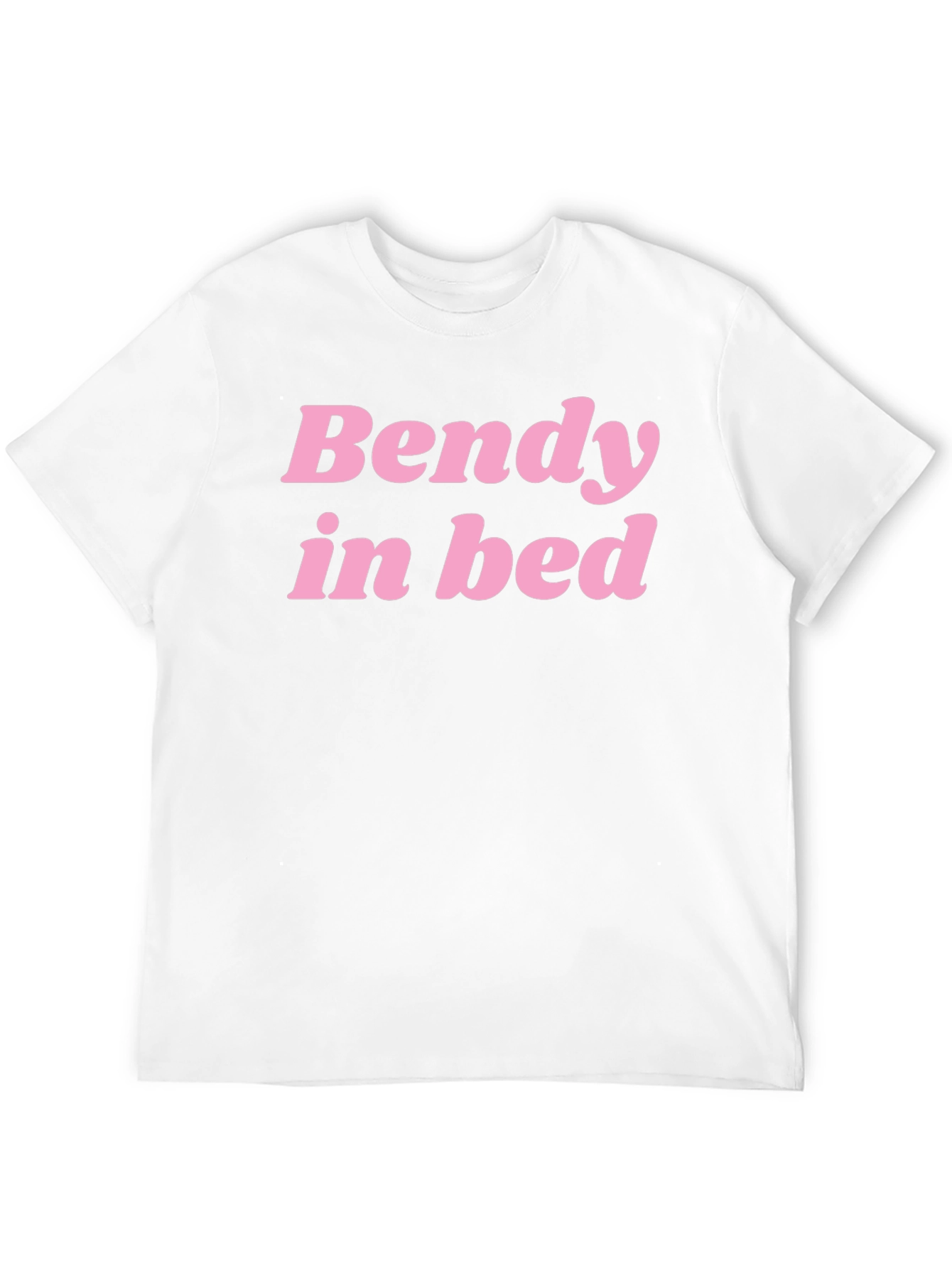 Bendy In Bed Graphic Tee - Black Cotton T-Shirt