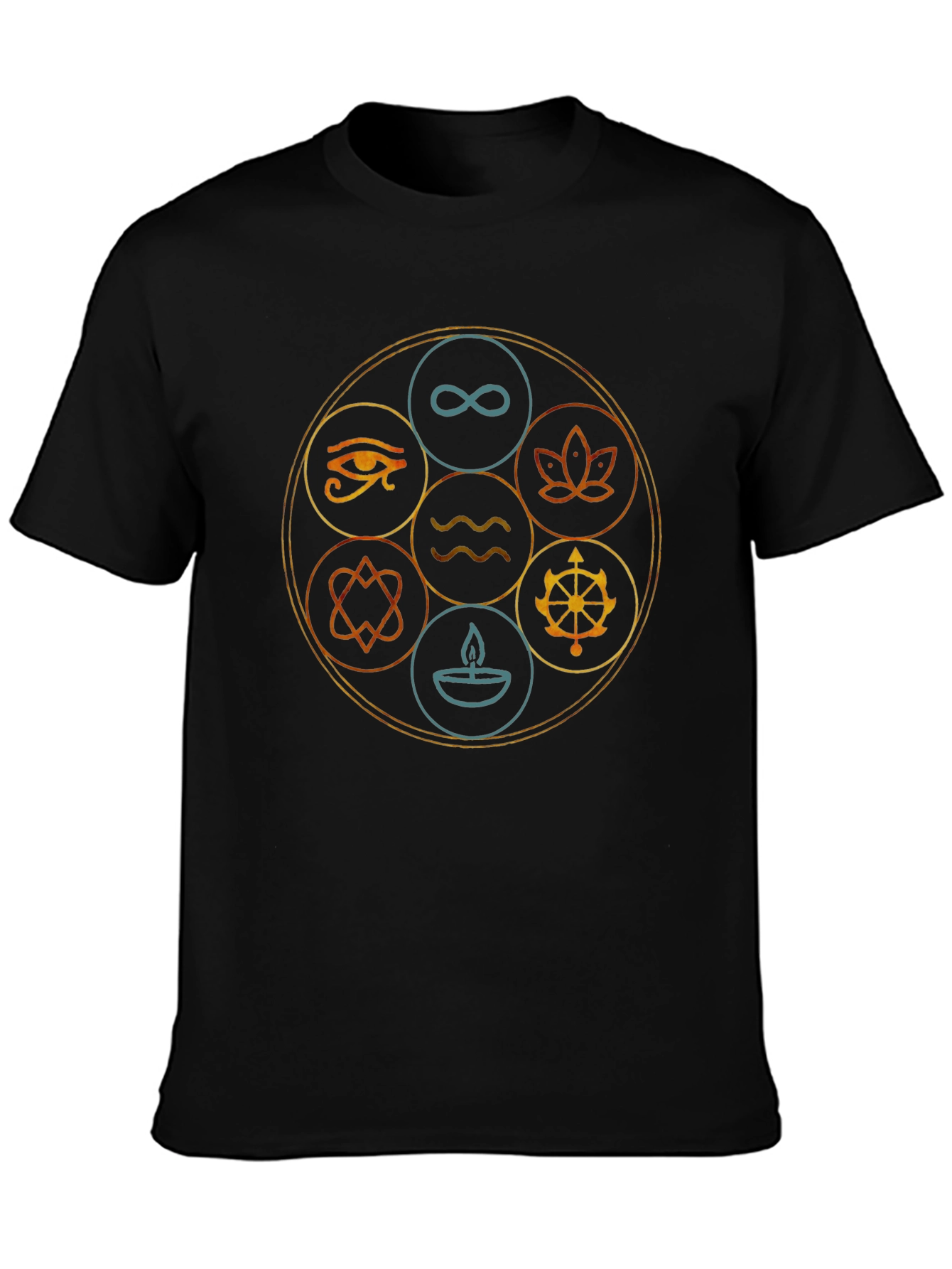 Elemental Circle Graphic Tee - Unisex Black T-Shirt