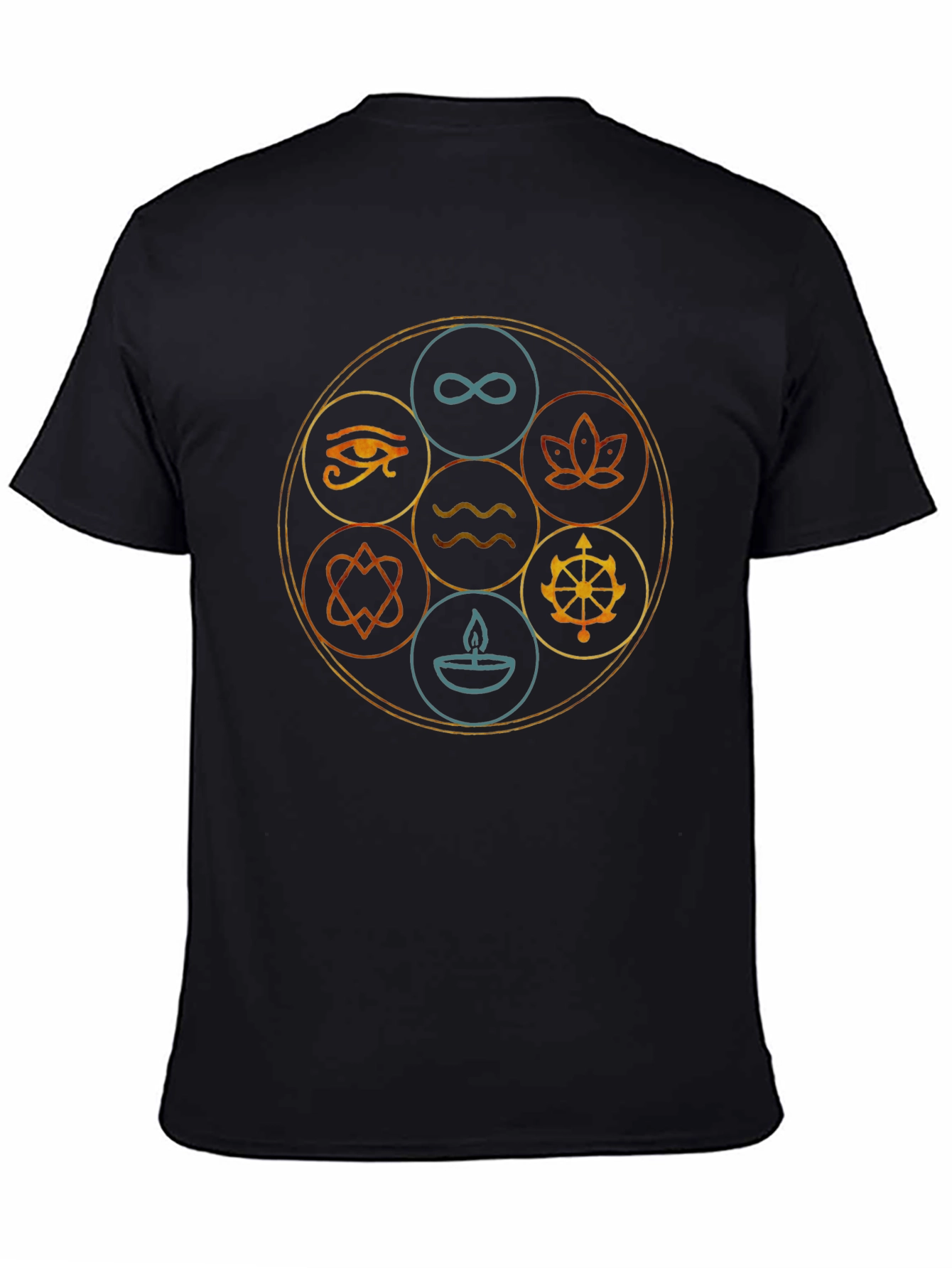 Elemental Circle Graphic Tee - Unisex Black T-Shirt