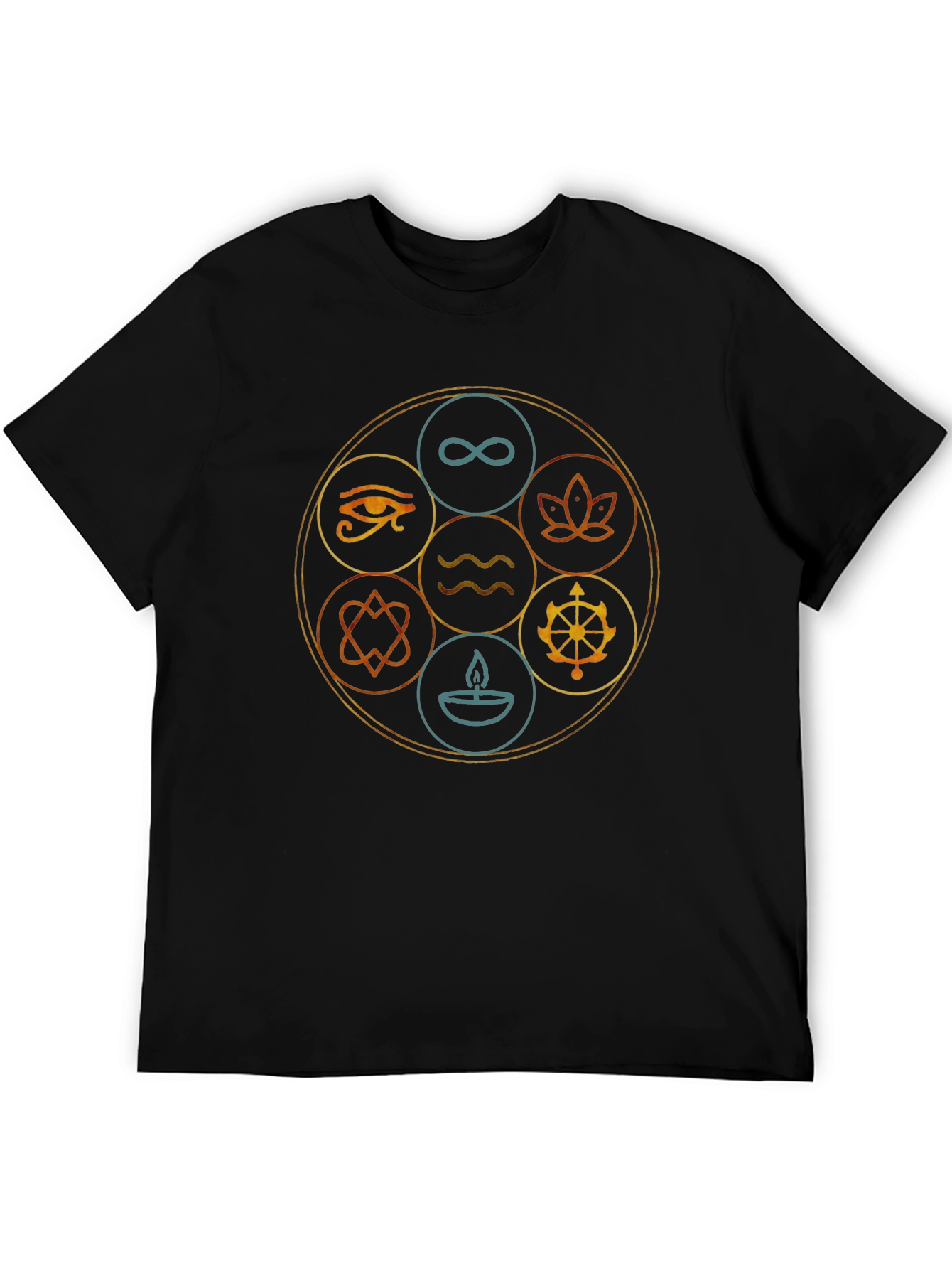 Elemental Circle Graphic Tee - Unisex Black T-Shirt