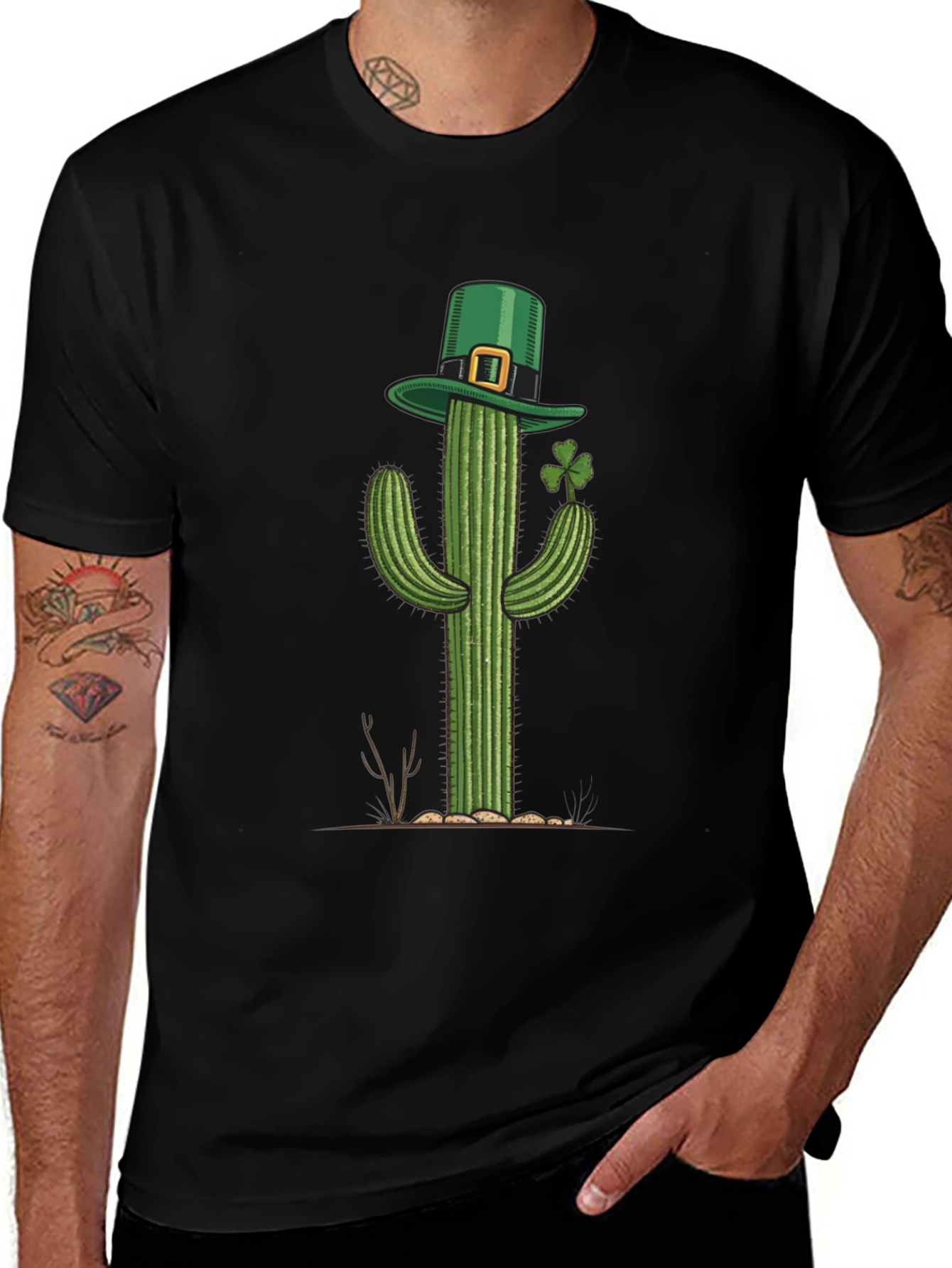 St Patricks Day Cactus T-Shirt