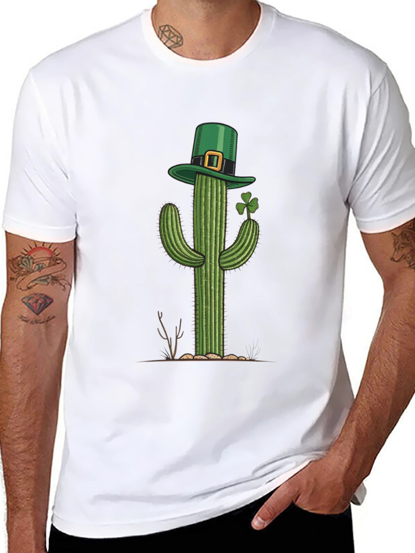 St Patricks Day Cactus T-Shirt