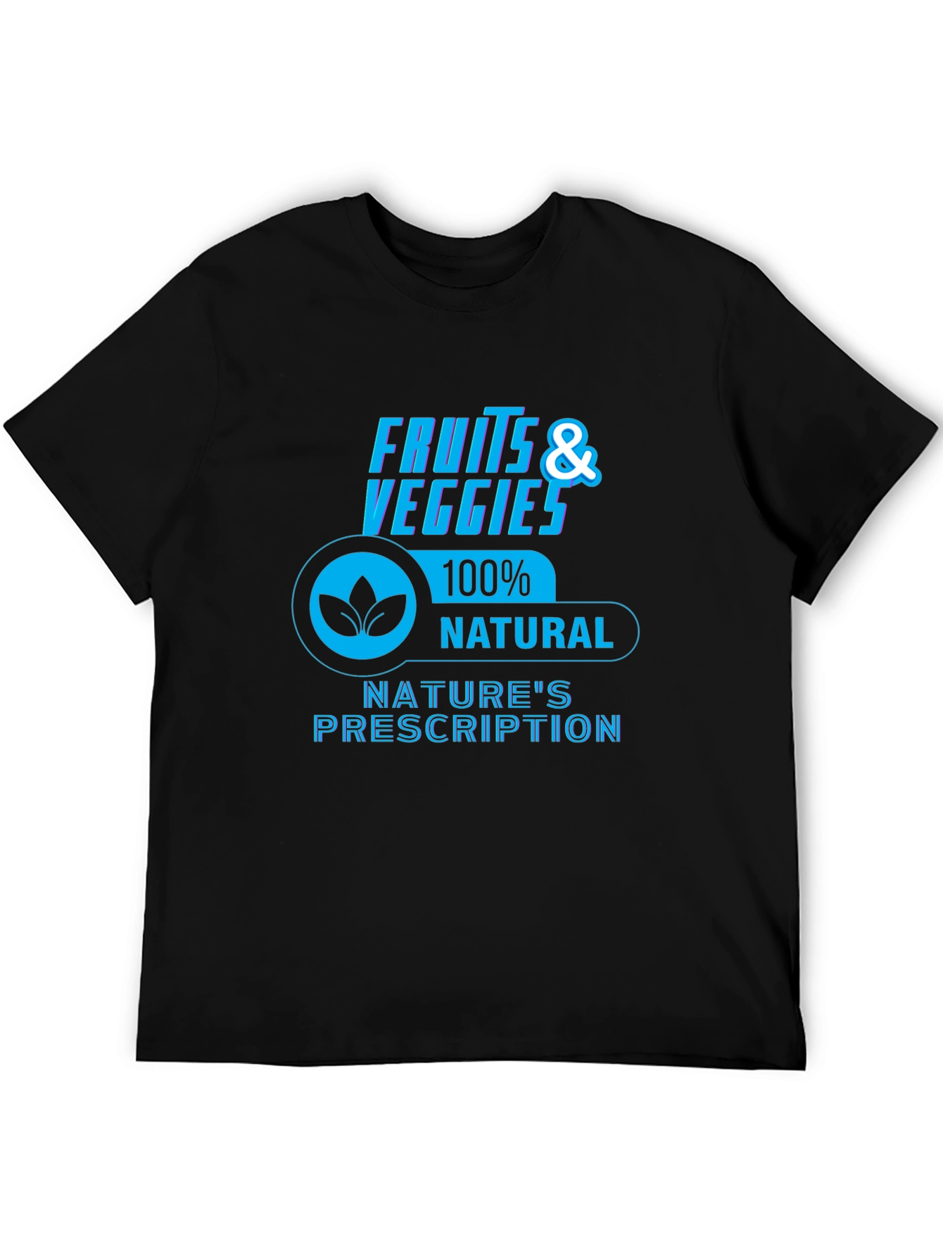 Fruits & Veggies 100% Natural Black T-Shirt