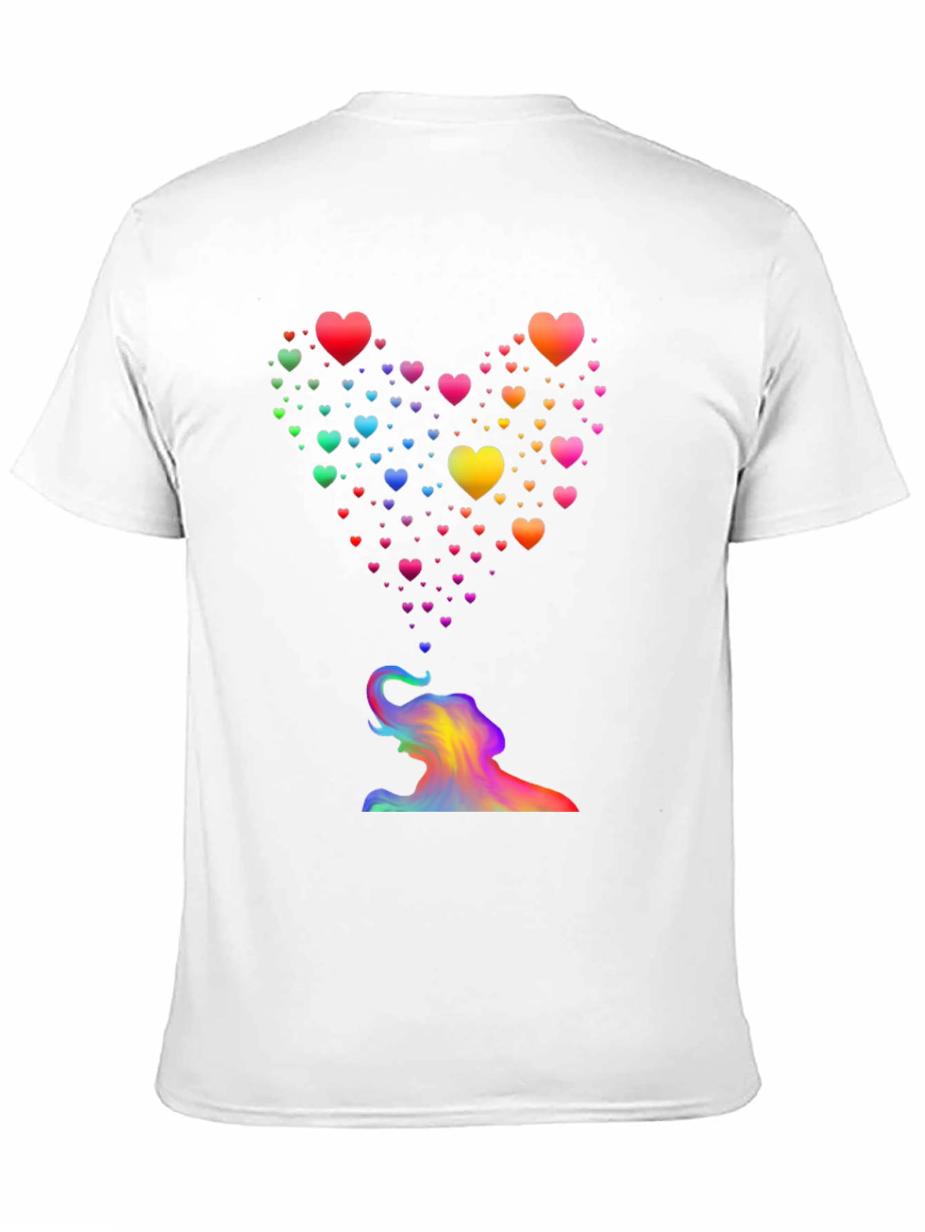 Rainbow Heart Elephant T-Shirt