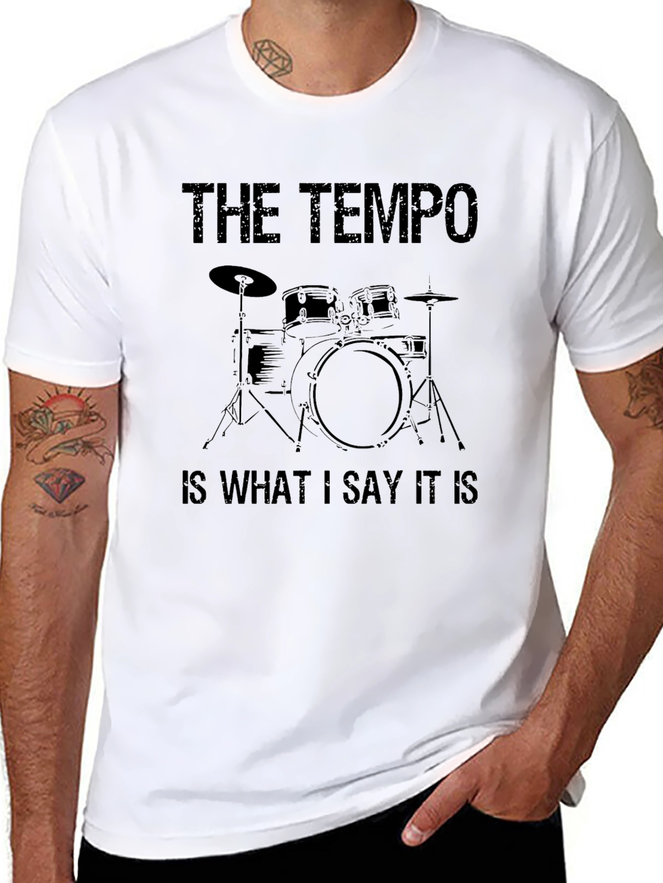 The Tempo Drummer T-Shirt - Black