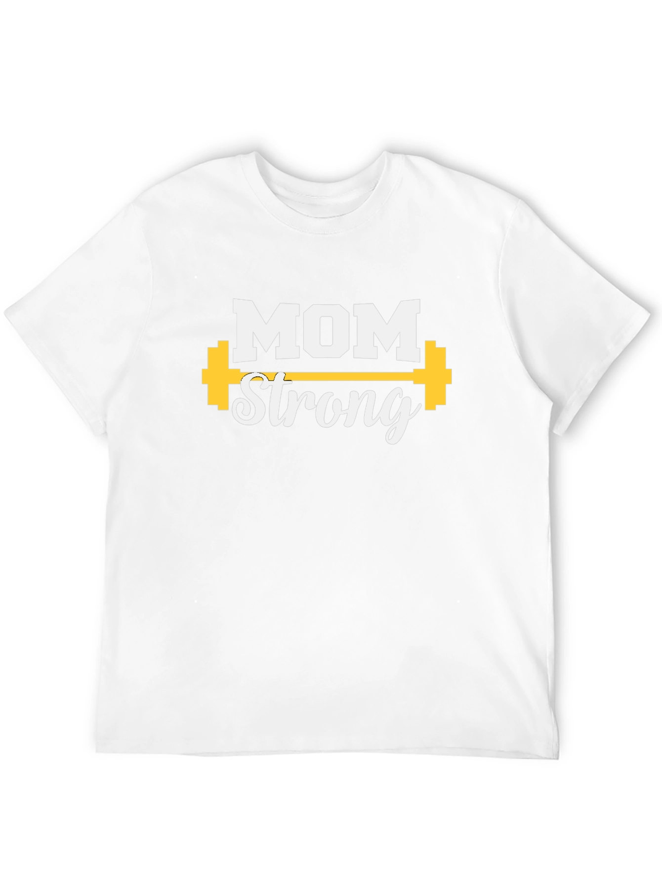 Mom Strong Graphic Tee - Black Cotton Blend