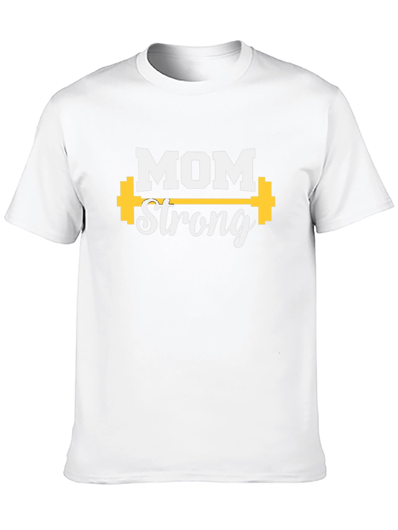 Mom Strong Graphic Tee - Black Cotton Blend