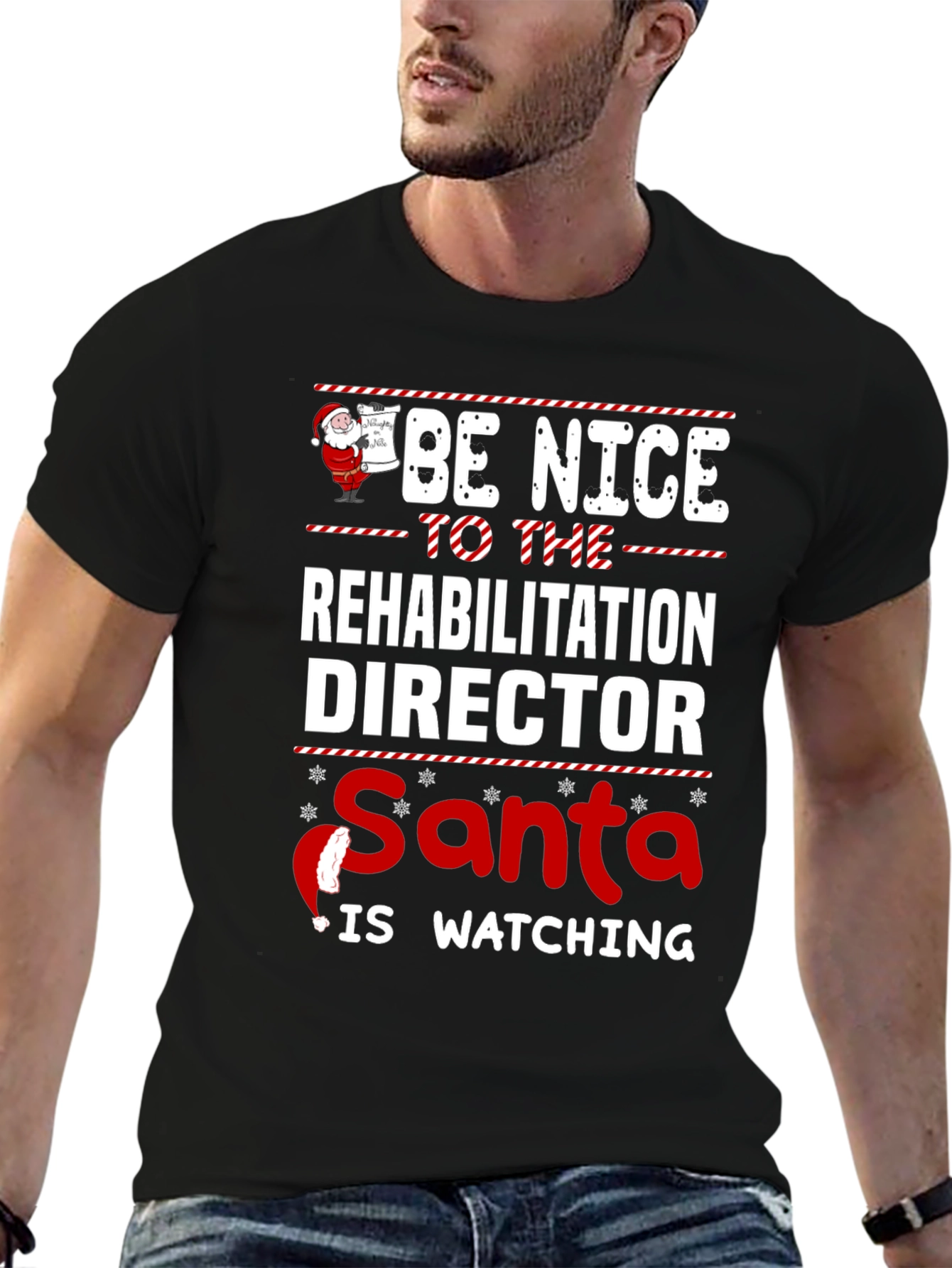 Rehabilitation Director Santa Watching T-Shirt