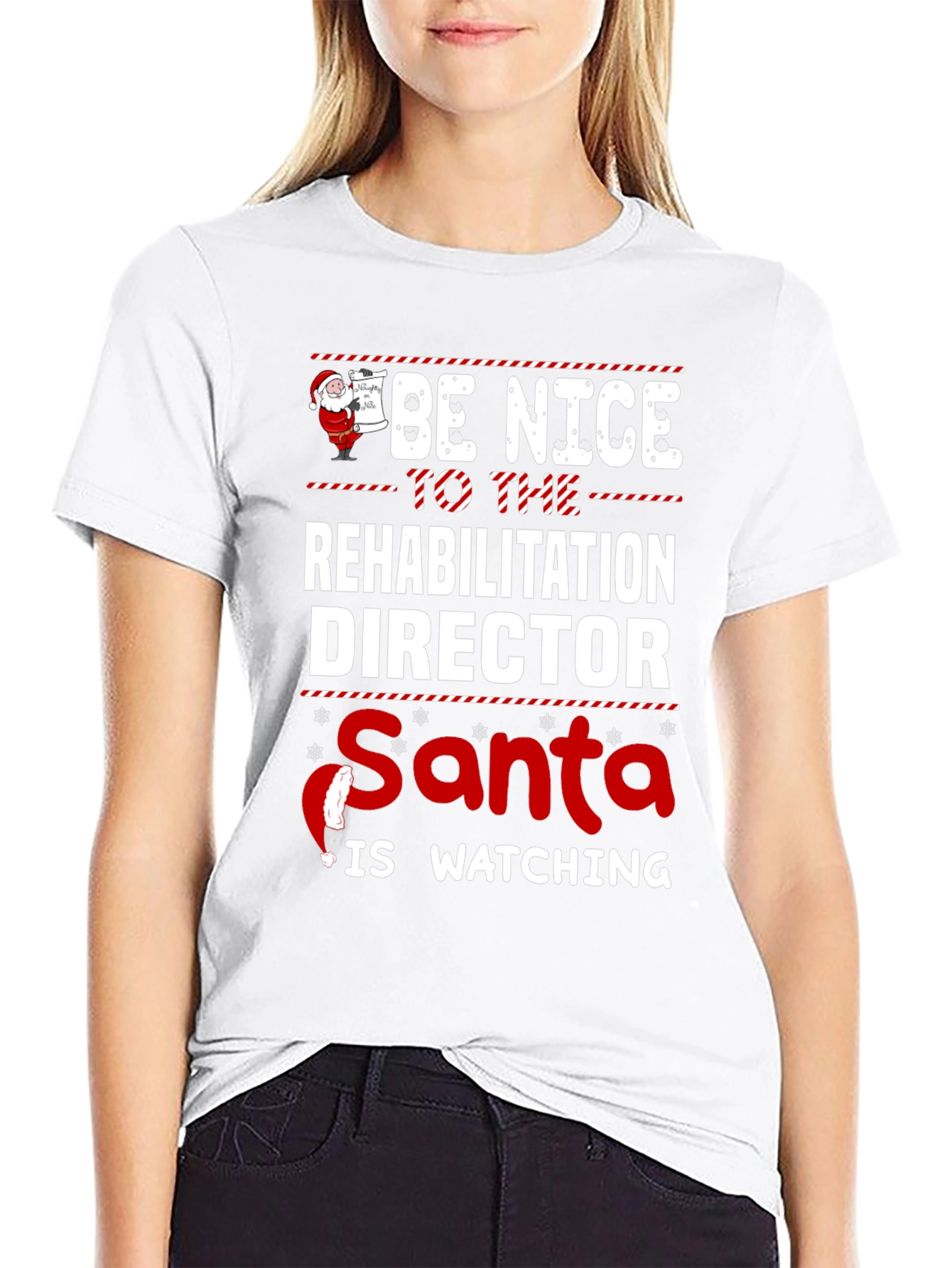 Rehabilitation Director Santa Watching T-Shirt