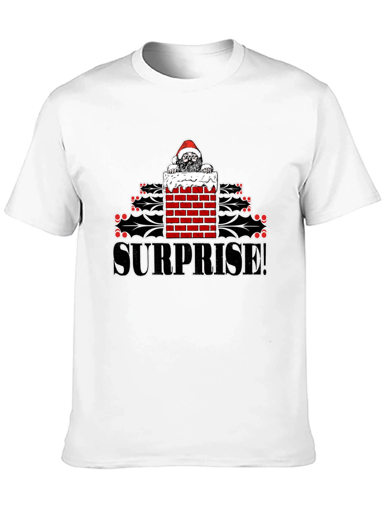 Surprise! Christmas Santa Graphic Tee