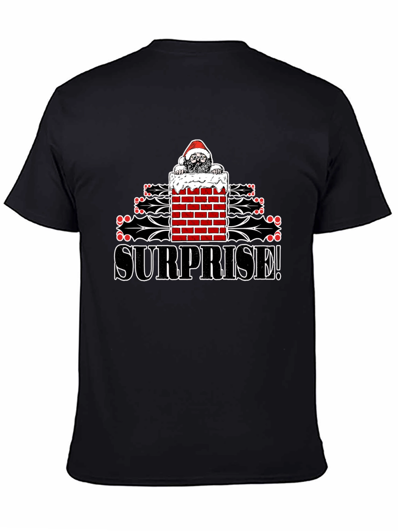 Surprise! Christmas Santa Graphic Tee